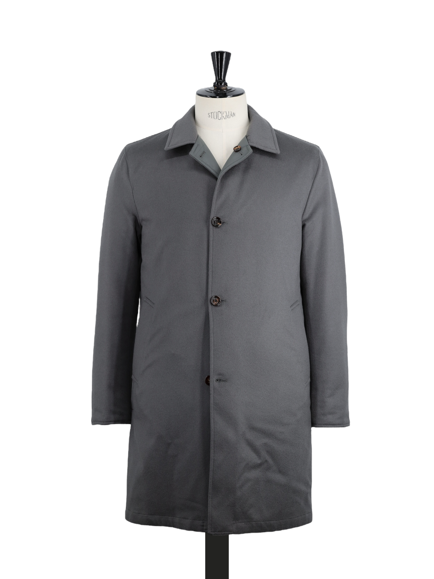 Kired Sage Grey & Green Reversibe Cashmere & Stormsystem® Carcoat