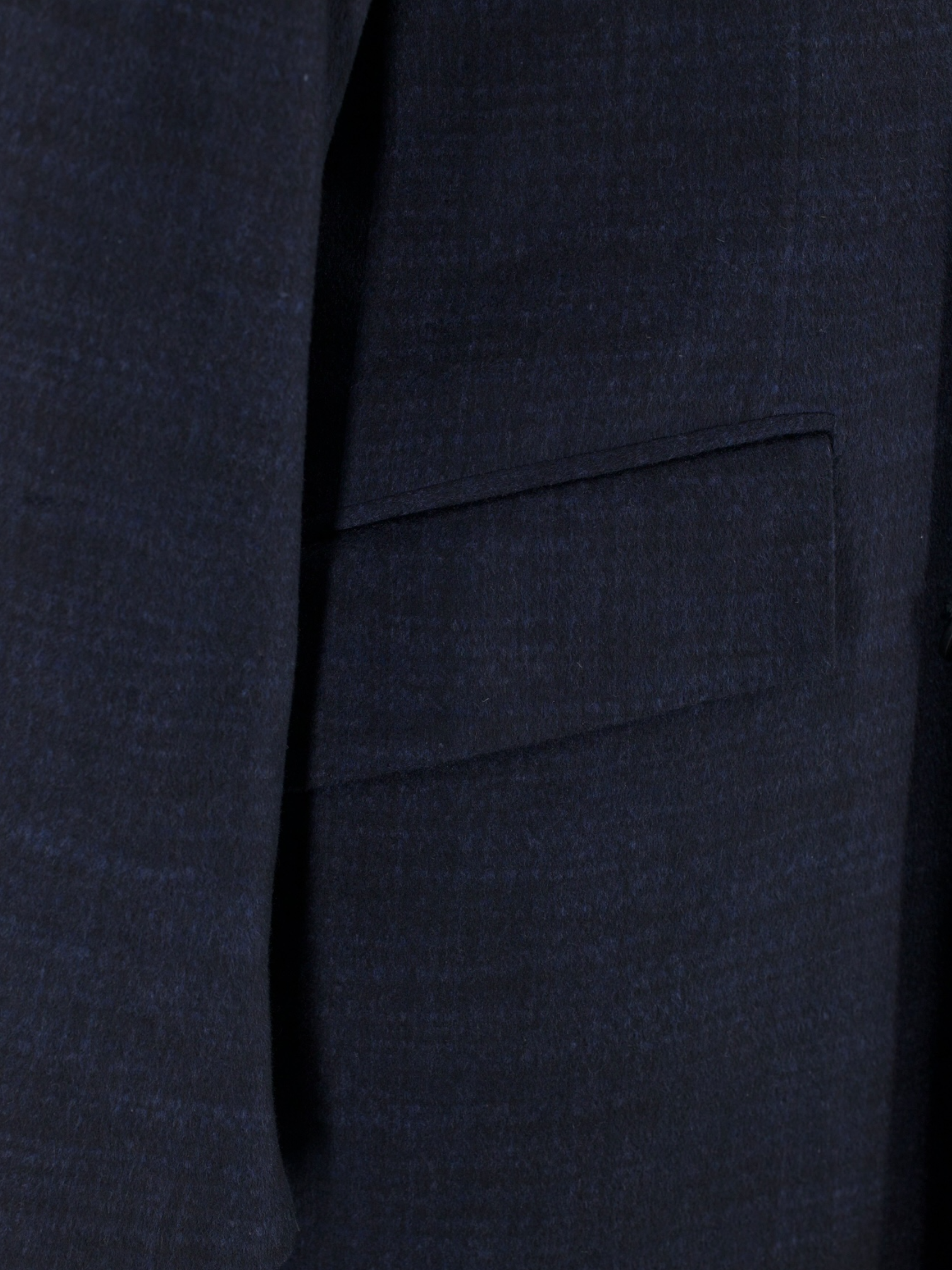 Kiton Navy Pure Cashmere Double-Breasted Shadow-Check Overcoat