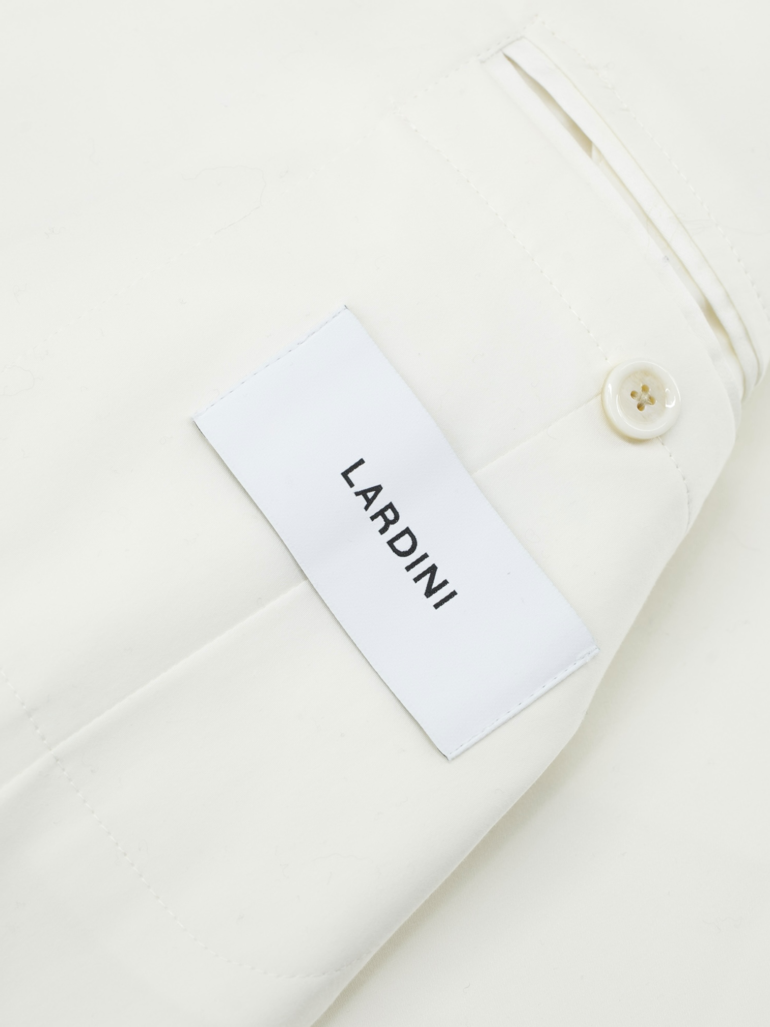 Lardini White Soft Cotton-Stretch Summer Jacket