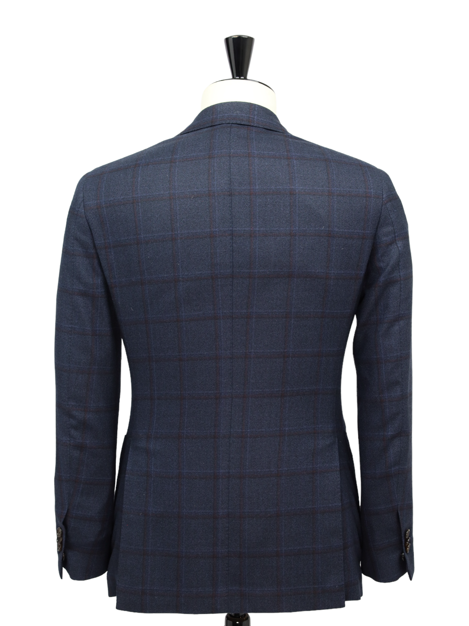 Caruso Blue Windowpane Flannel Jacket