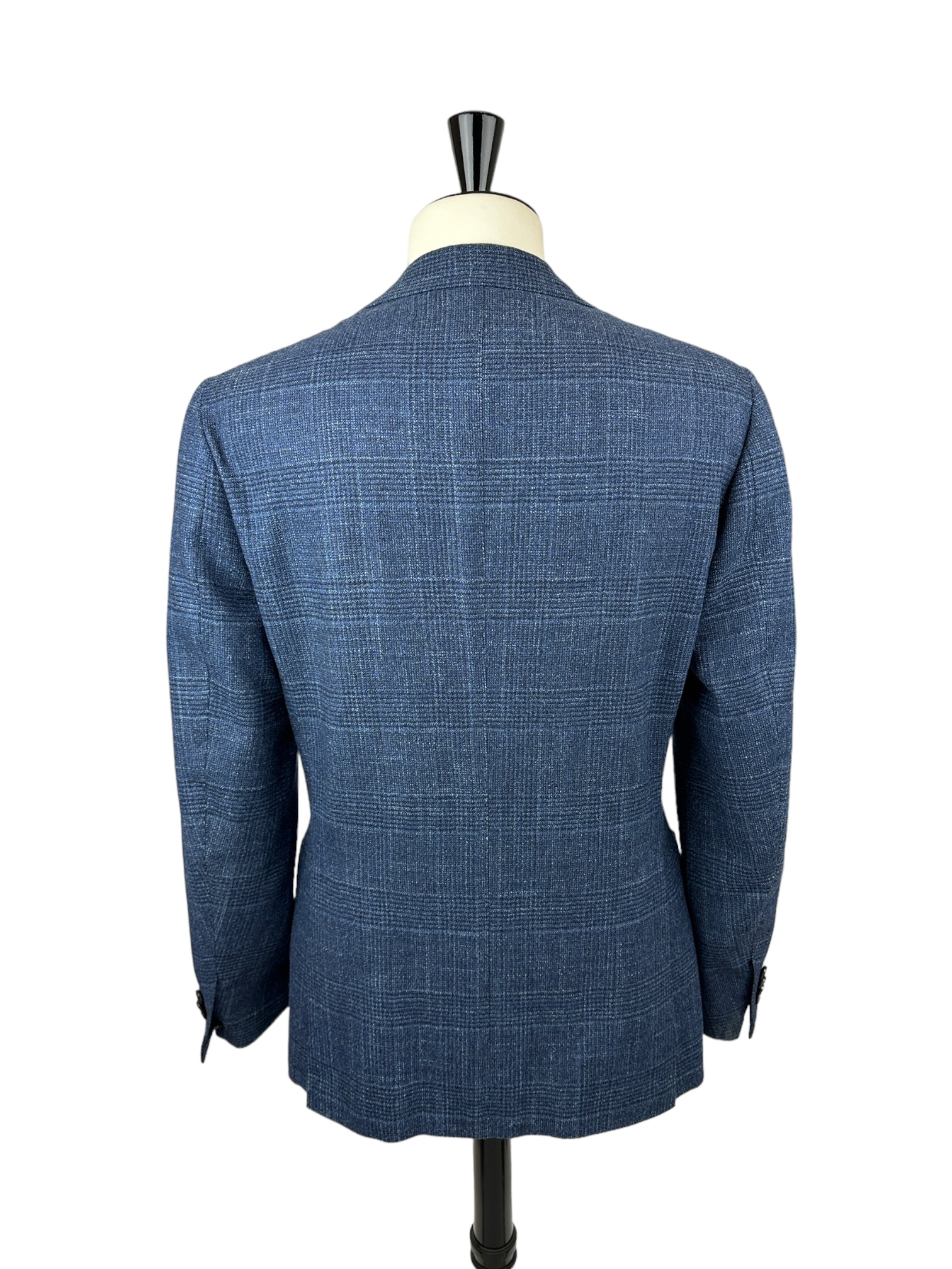 Cesare Attolini Denim Blue Wool, Silk & Cashmere Jacket