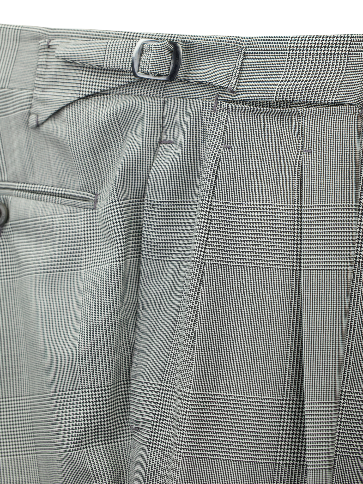 Orazio Luciano & Ambrosi Grey Double-Breasted Prince of Wales Suit
