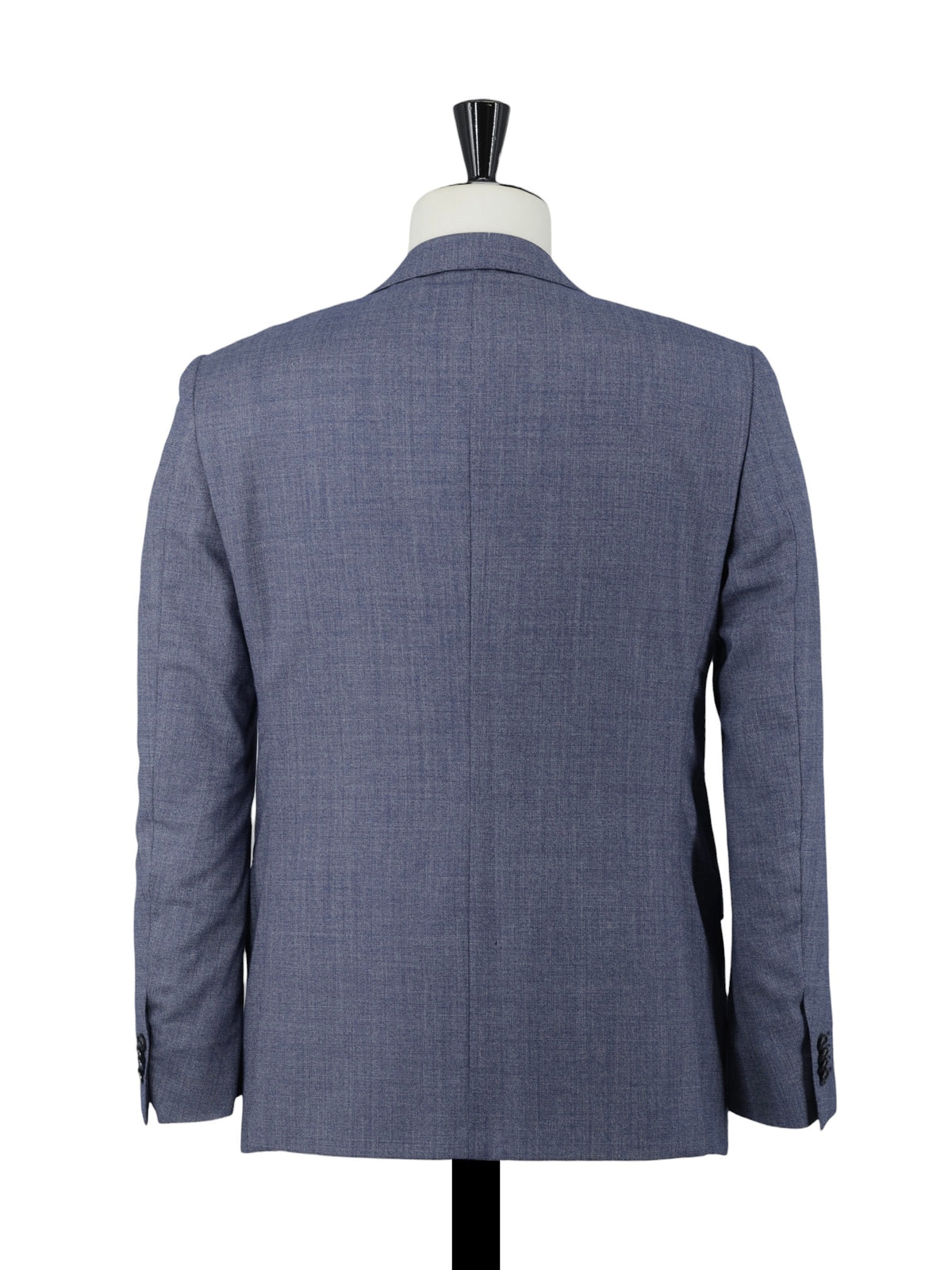 Corneliani Steel Blue Wool Micro-Pattern Suit