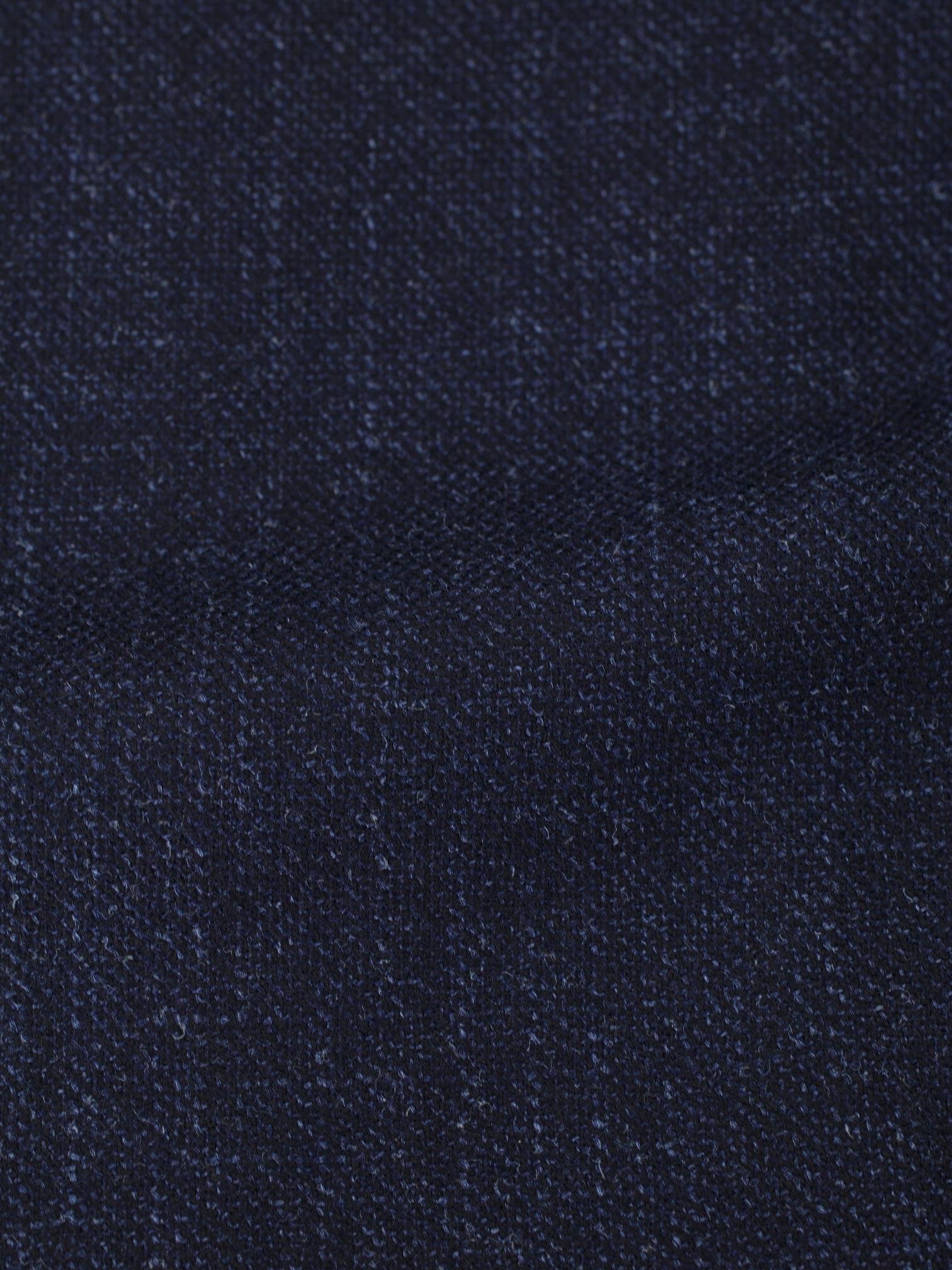 Isaia Dark Blue Wool, Silk & Cashmere Micro-Pattern “Sailor” Jacket