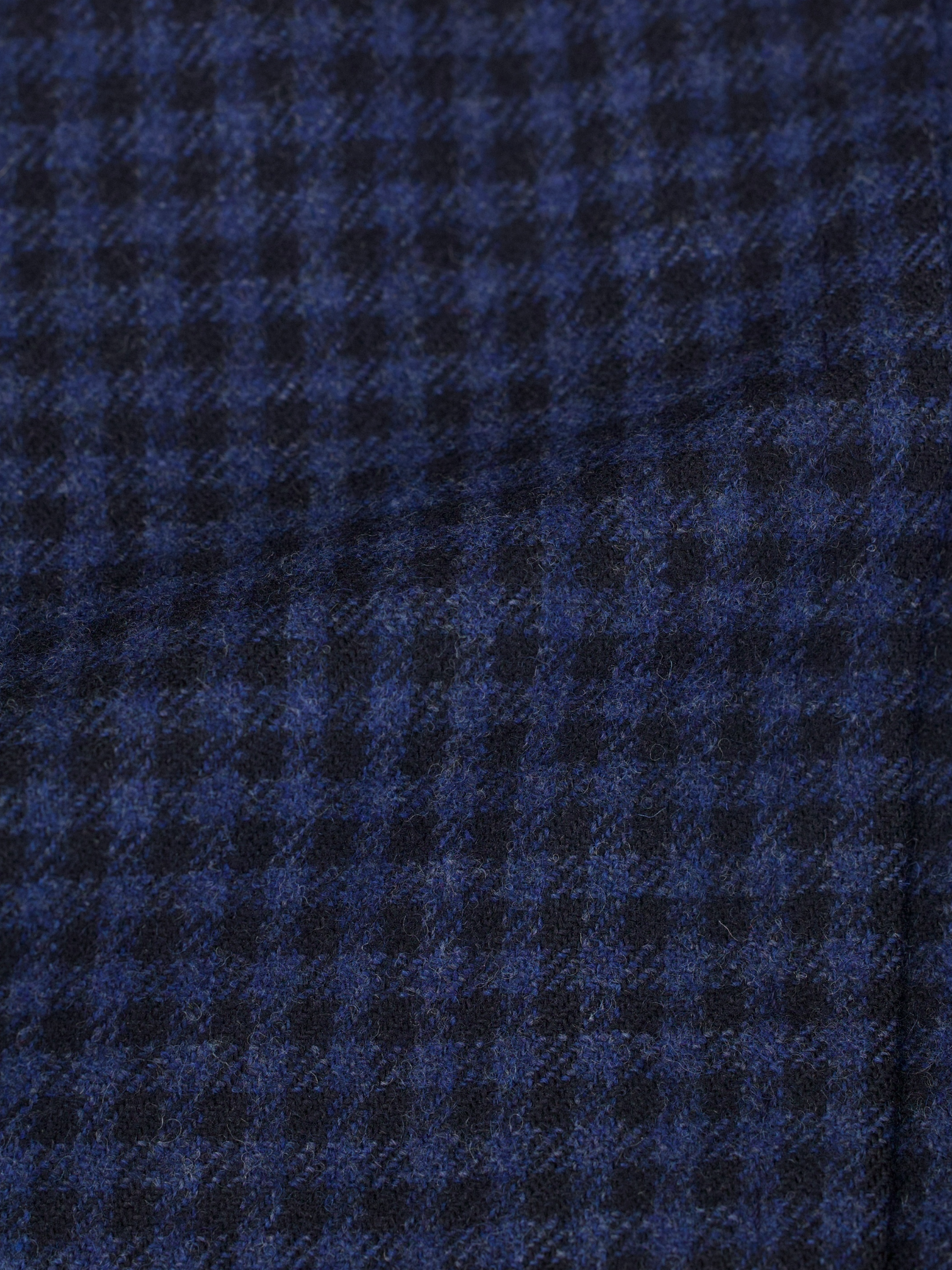 Isaia Blue Wool & Cashmere Gingham-Check Country Jacket
