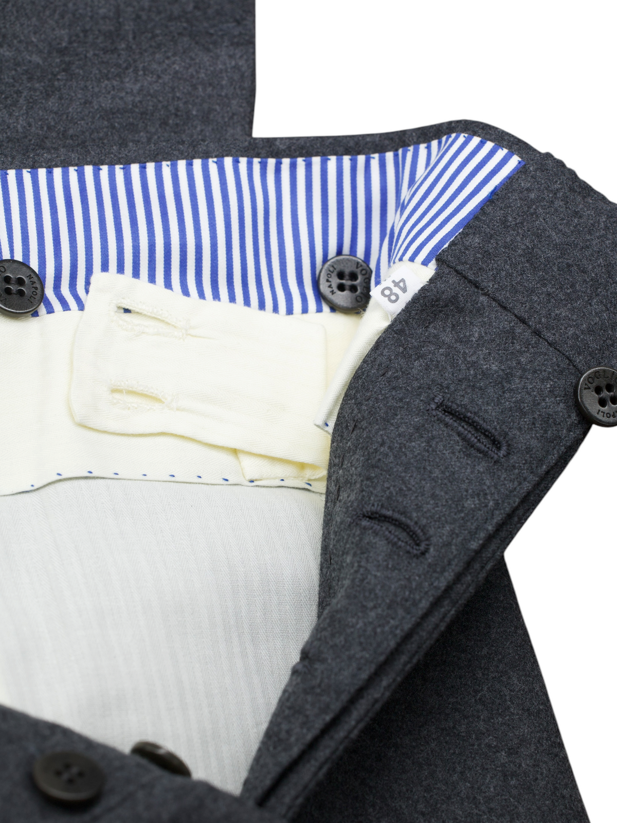 Sartoria Voglio Grey Scabal Wool-Flannel Sartorial Trousers
