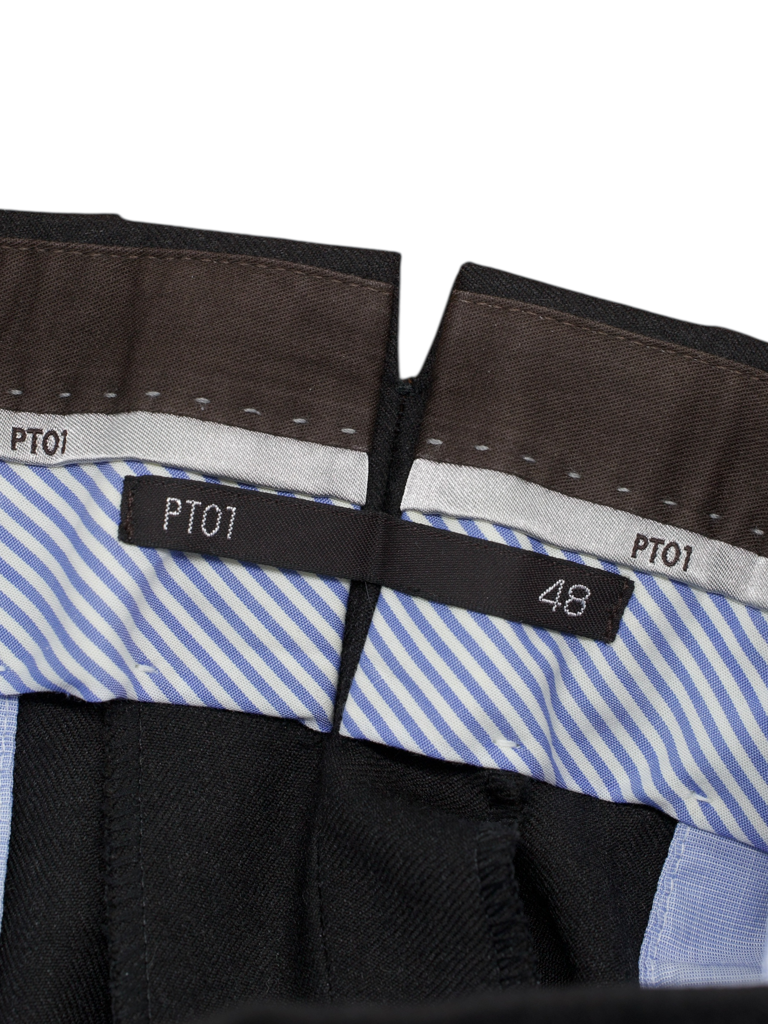 PT01 Dark Grey Wool-Flannel Winter Trousers