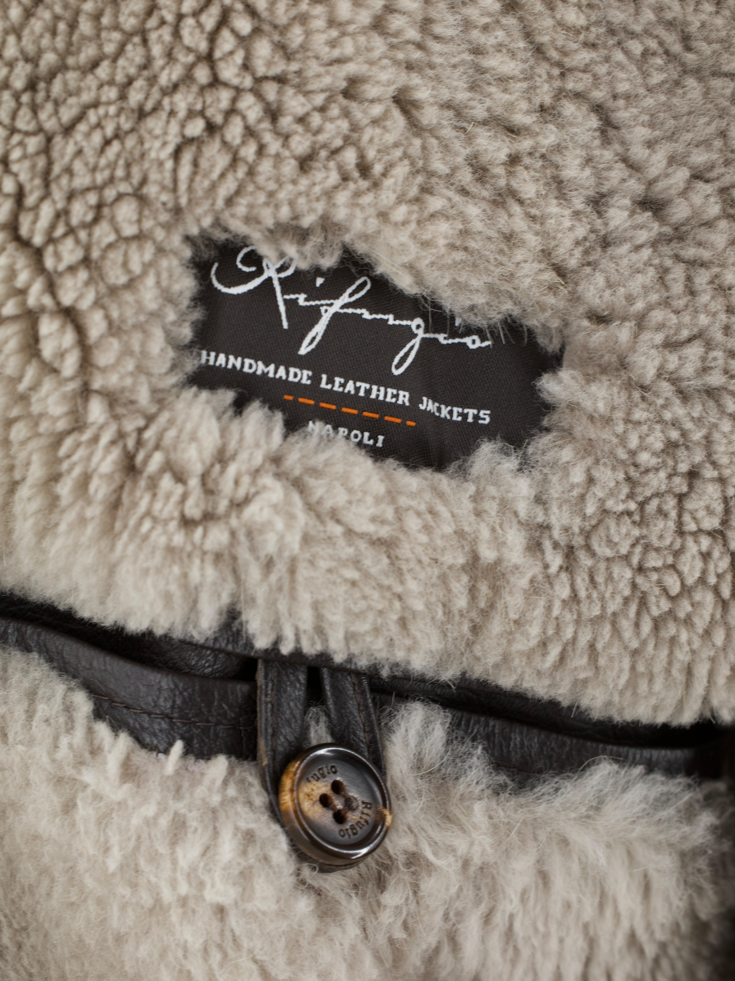 Rifugio Dark Brown Deerskin & Castorino-Fur Lining Bomberjacket