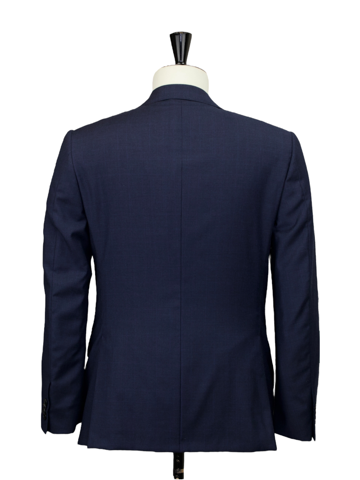 Corneliani Navy Wool & Cashmere Prince of Wales Suit