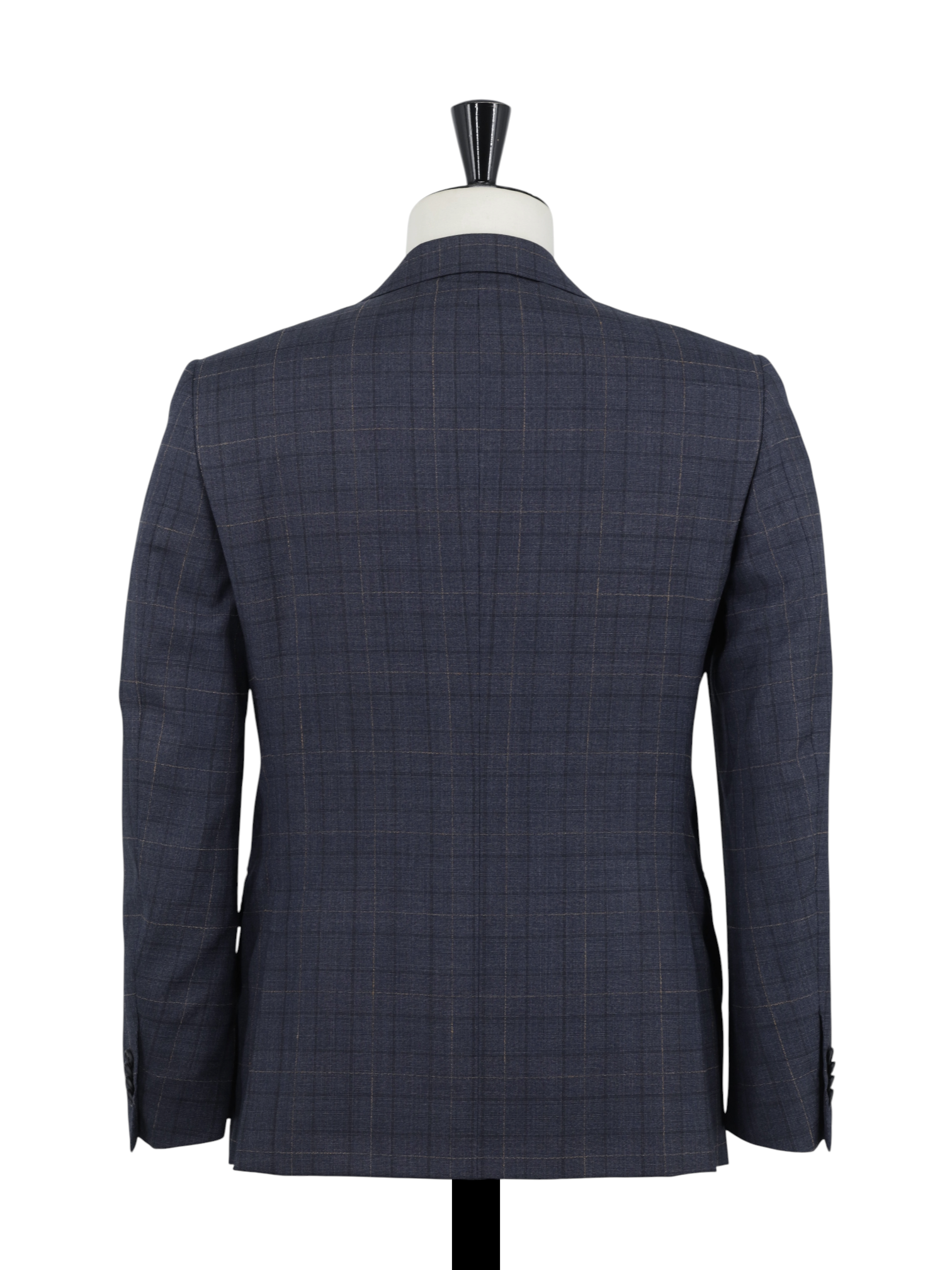 Corneliani Steel Grey & Bronze Super 130's Windowpane Academy Suit