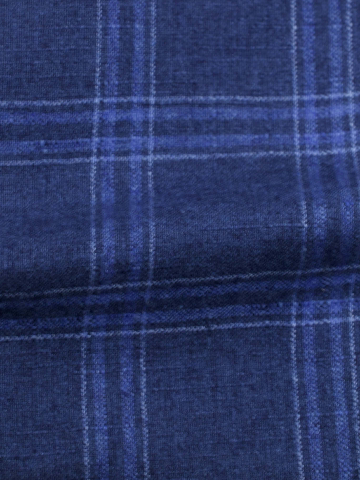 Cesare Attolini Blue Silk & Cashmere Checkered Jacket