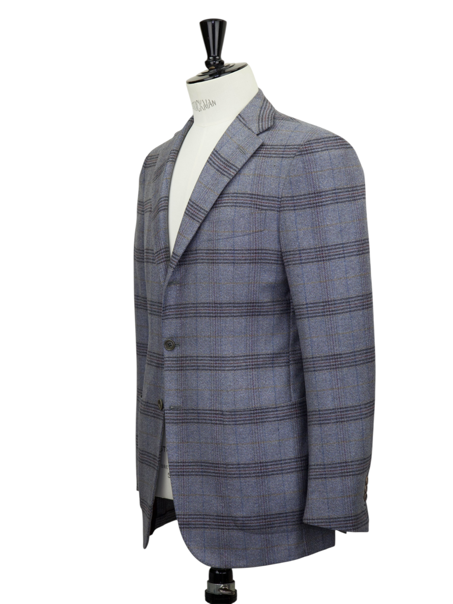 Kiton Multicolor Extrafine-Wool Glen Plaid Jacket