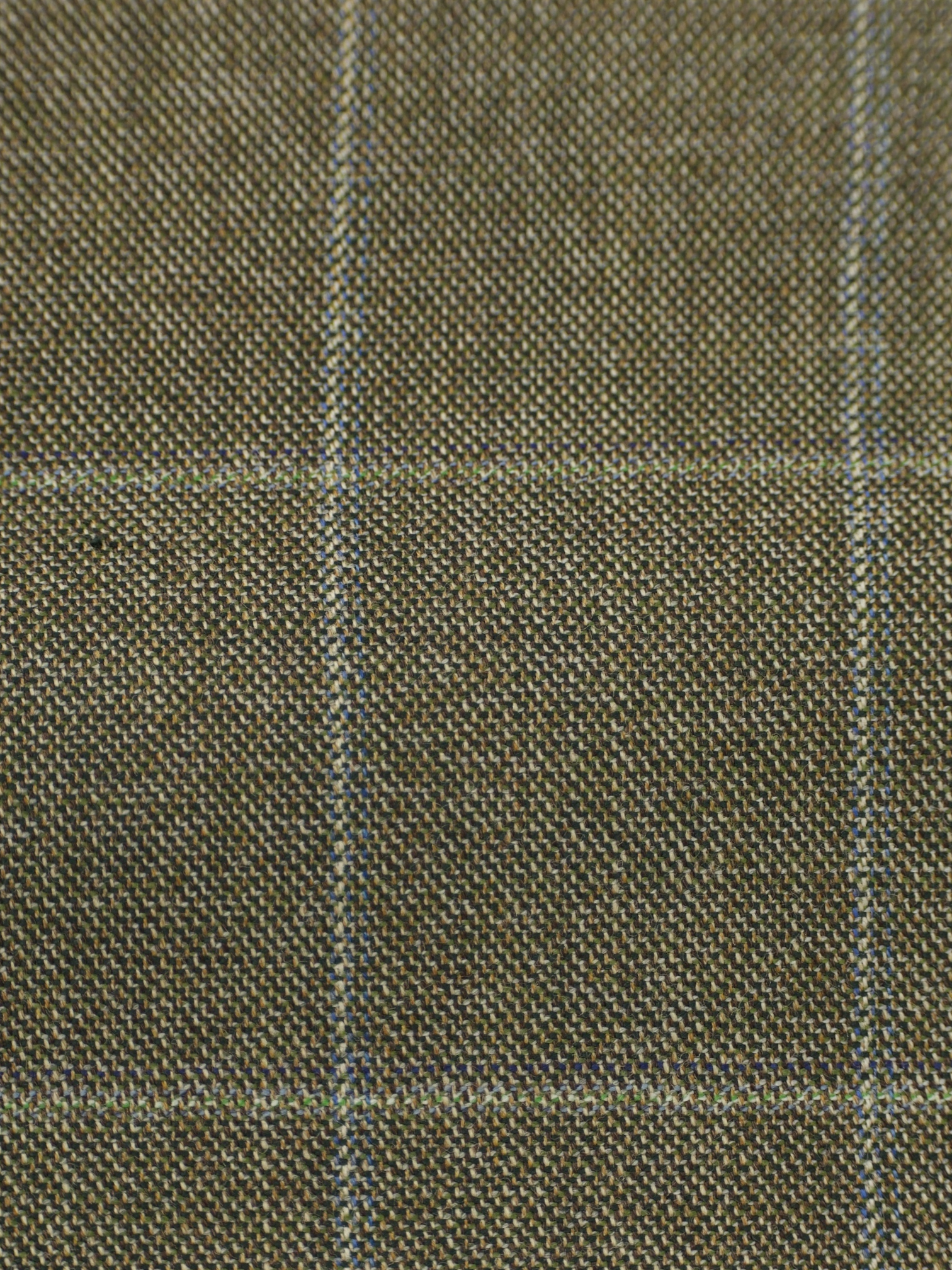 Brioni Moss Green & Light Blue Fine-Wool Windowpane Palatino Jacket