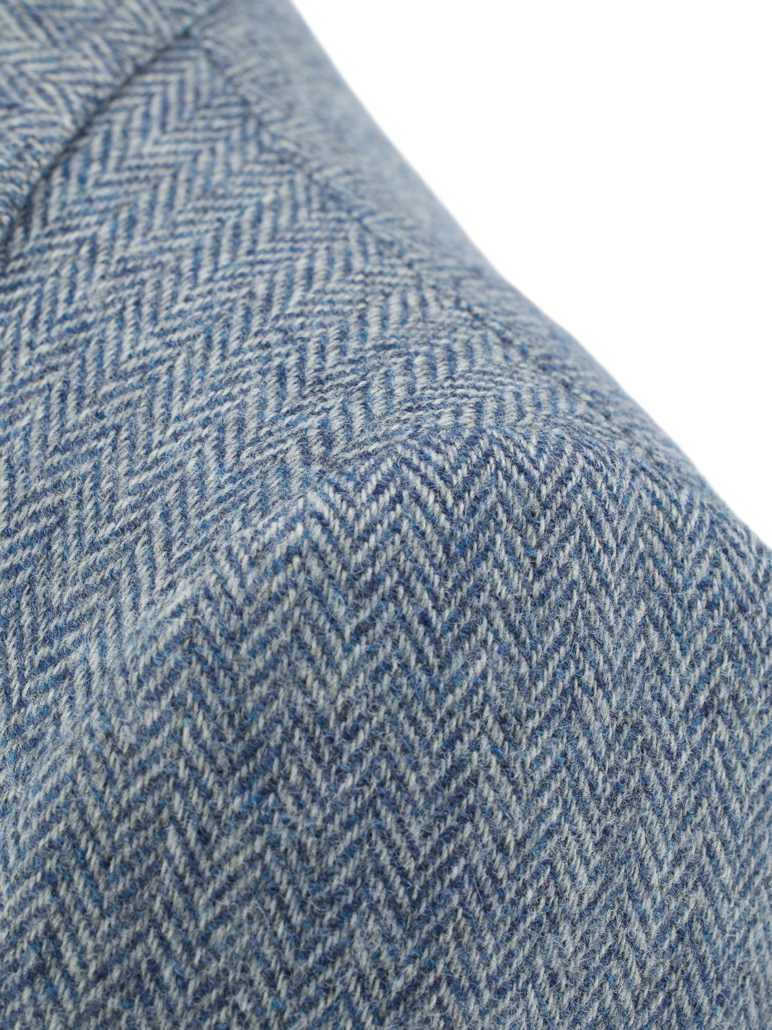 Rubinacci "London House" Light Blue Shetland-Tweed Herringbone Jacket