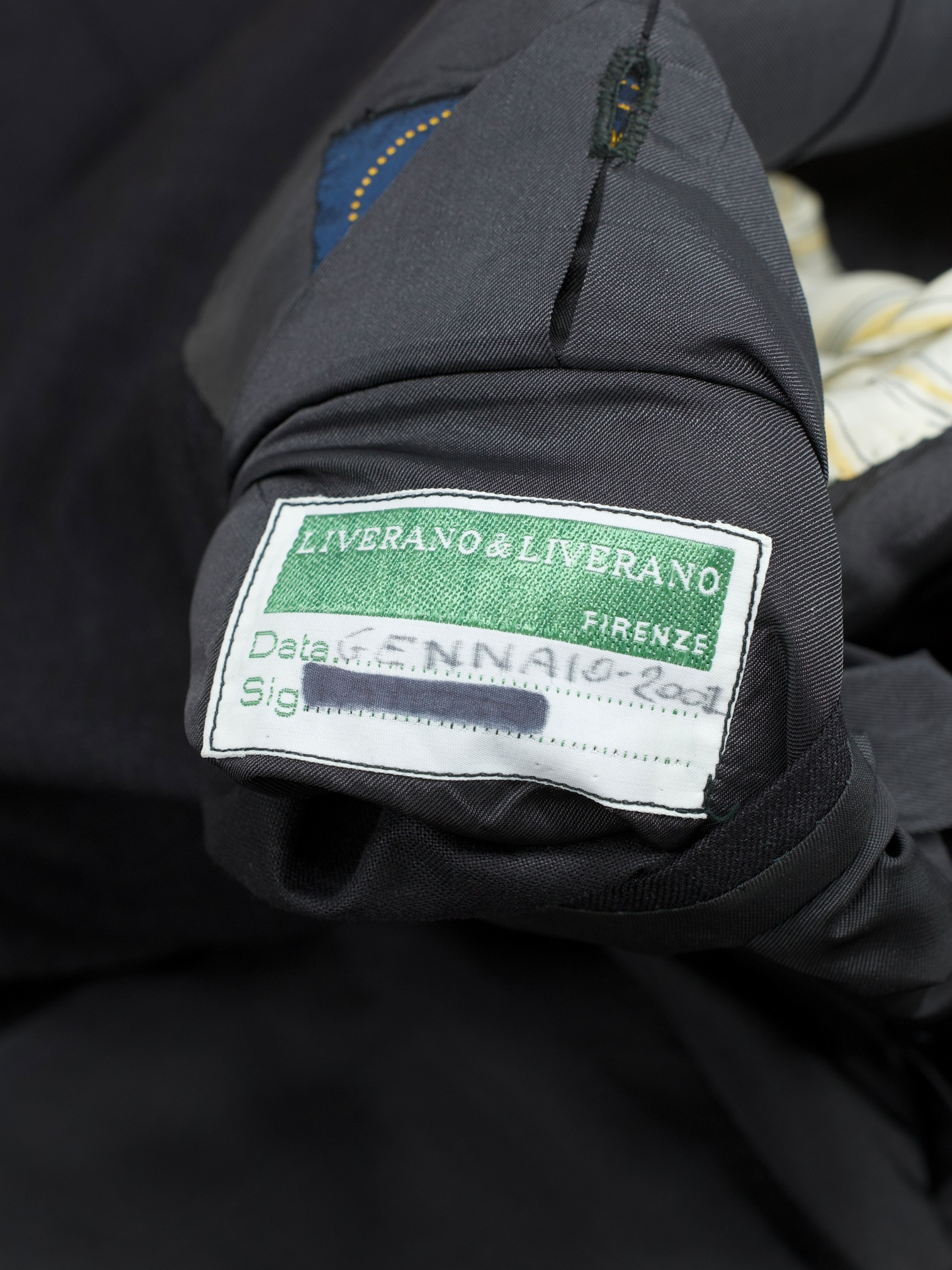 Liverano & Liverano Charcoal Fine-Wool Bespoke Florentine Suit