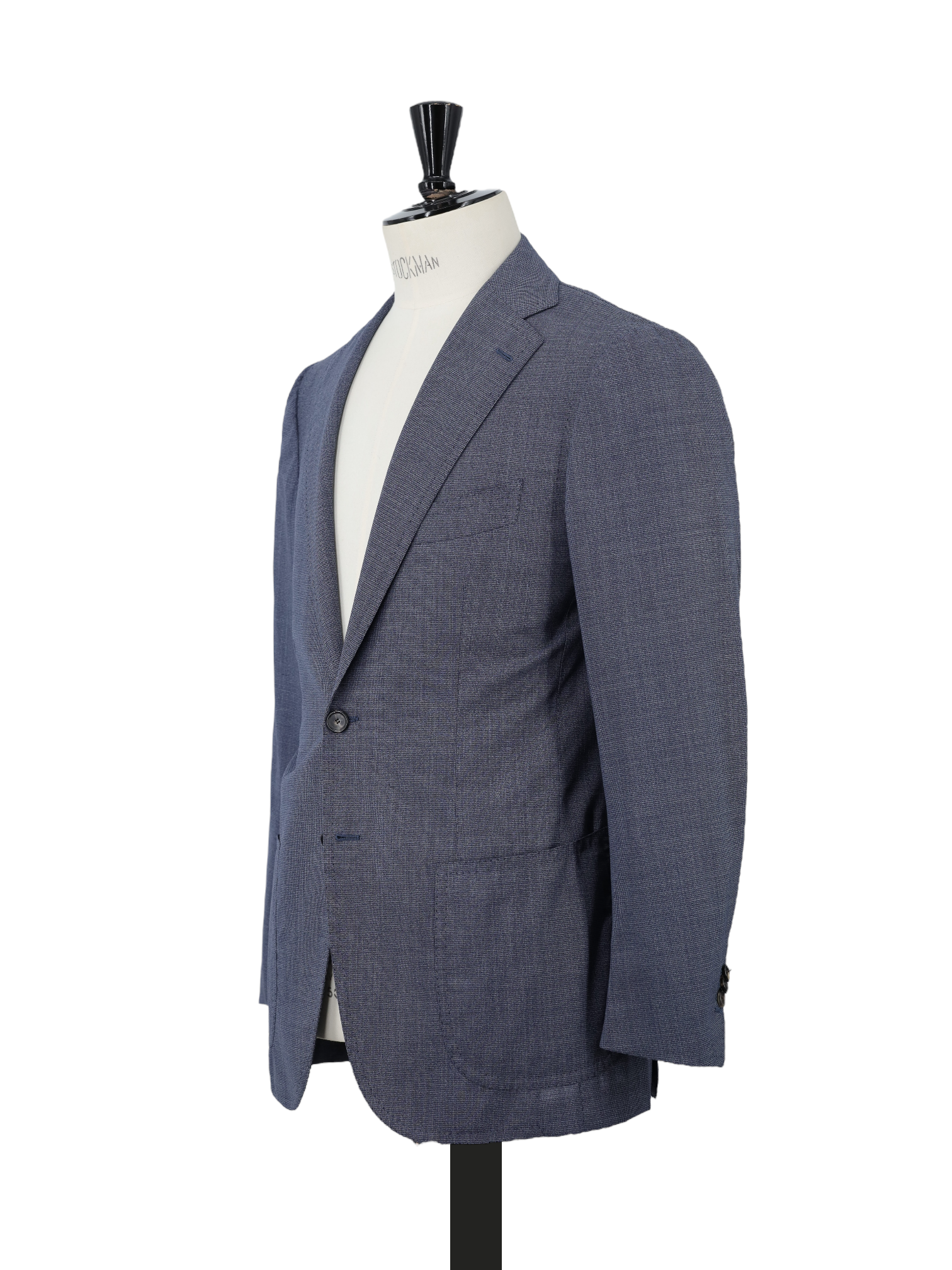 Cesare Attolini Steel Blue Super 150's Puppytooth Jacket