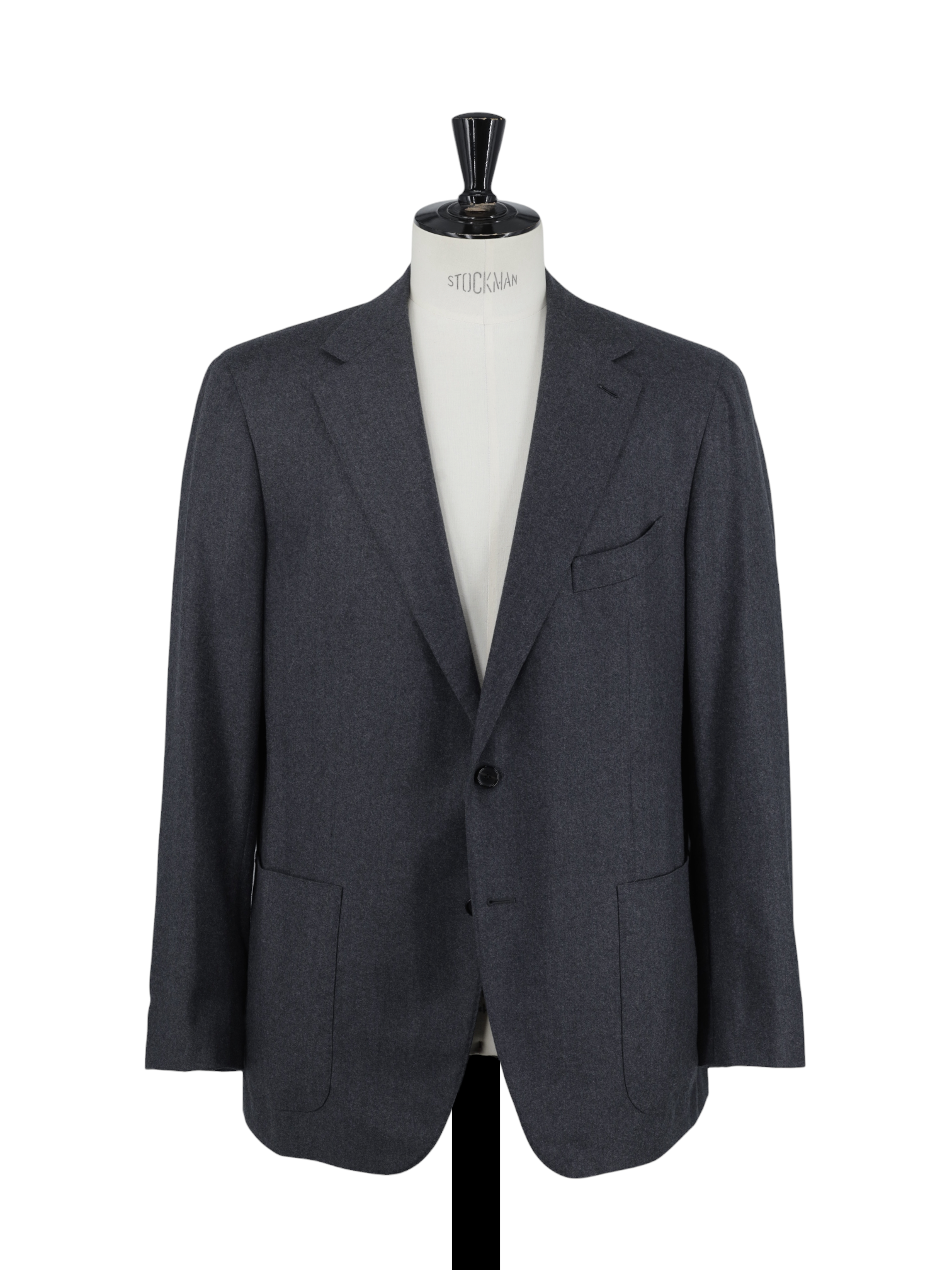 Caruso Grey Super 150's Wool-Flannel Jacket