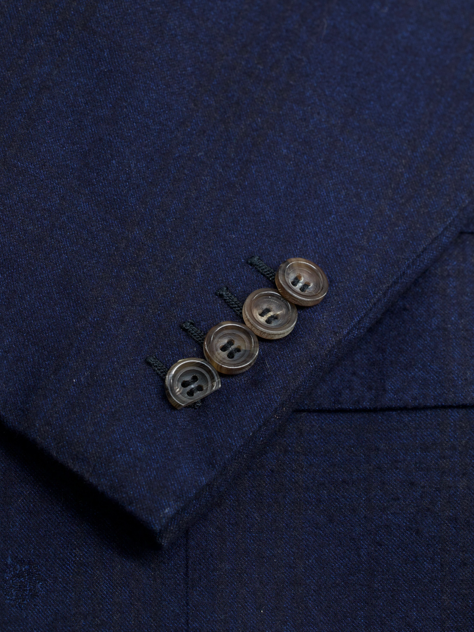 Kiton Dark Blue & Castagne Brown 14-Micron Wool & Silk Shadow-Check "LaSa" Suit