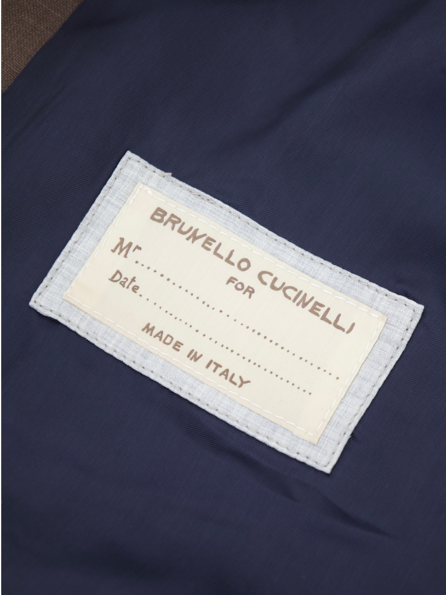 Brunello Cucinelli Tobacco Brown Linen Waistcoat