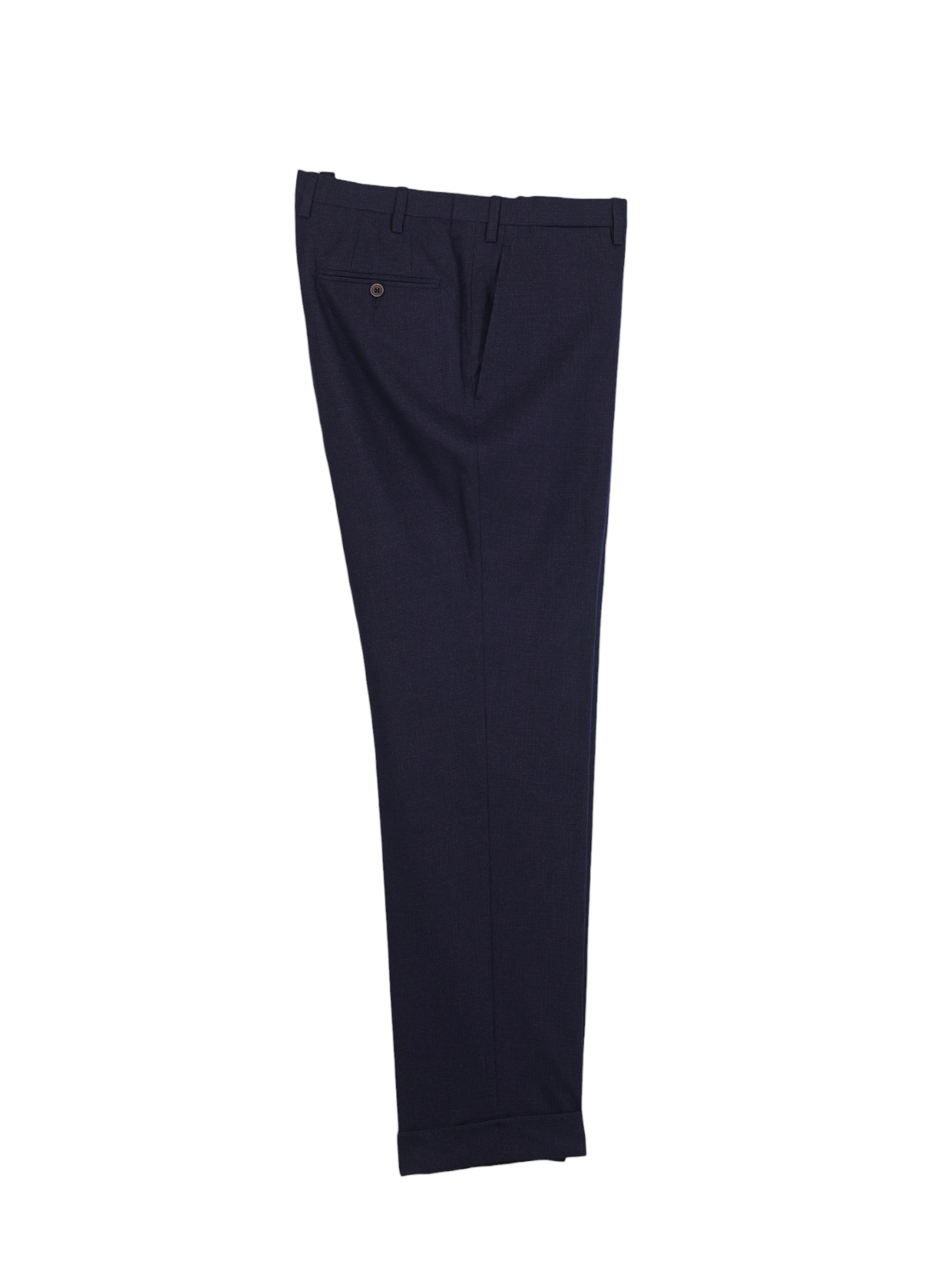 Kiton Navy & Burgundy 14-Micron Wool & Silk Bicolor-Pinpoint Suit