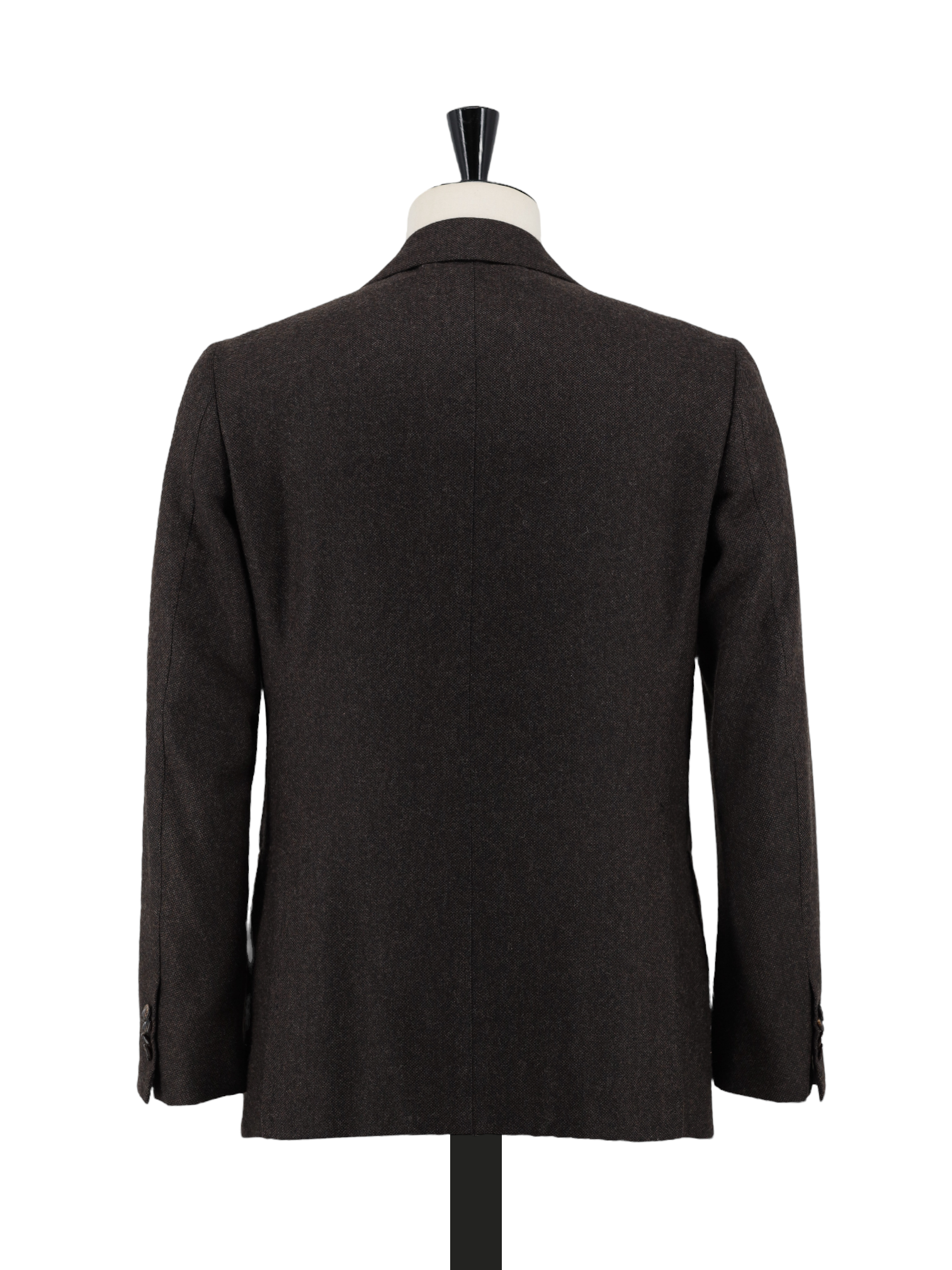 Cesare Attolini Dark Brown Pure Cashmere Micro-Pattern Jacket