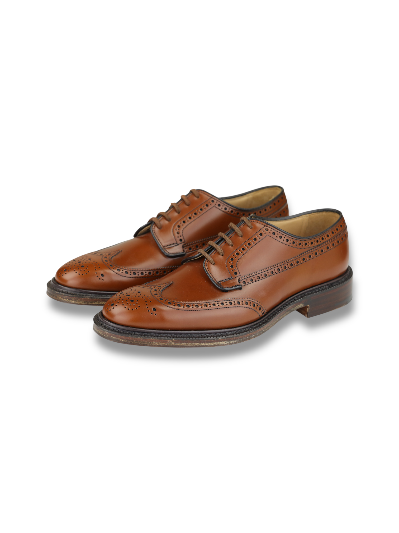 Church's Cognac Brown Grafton Brogue Derby Lace-ups
