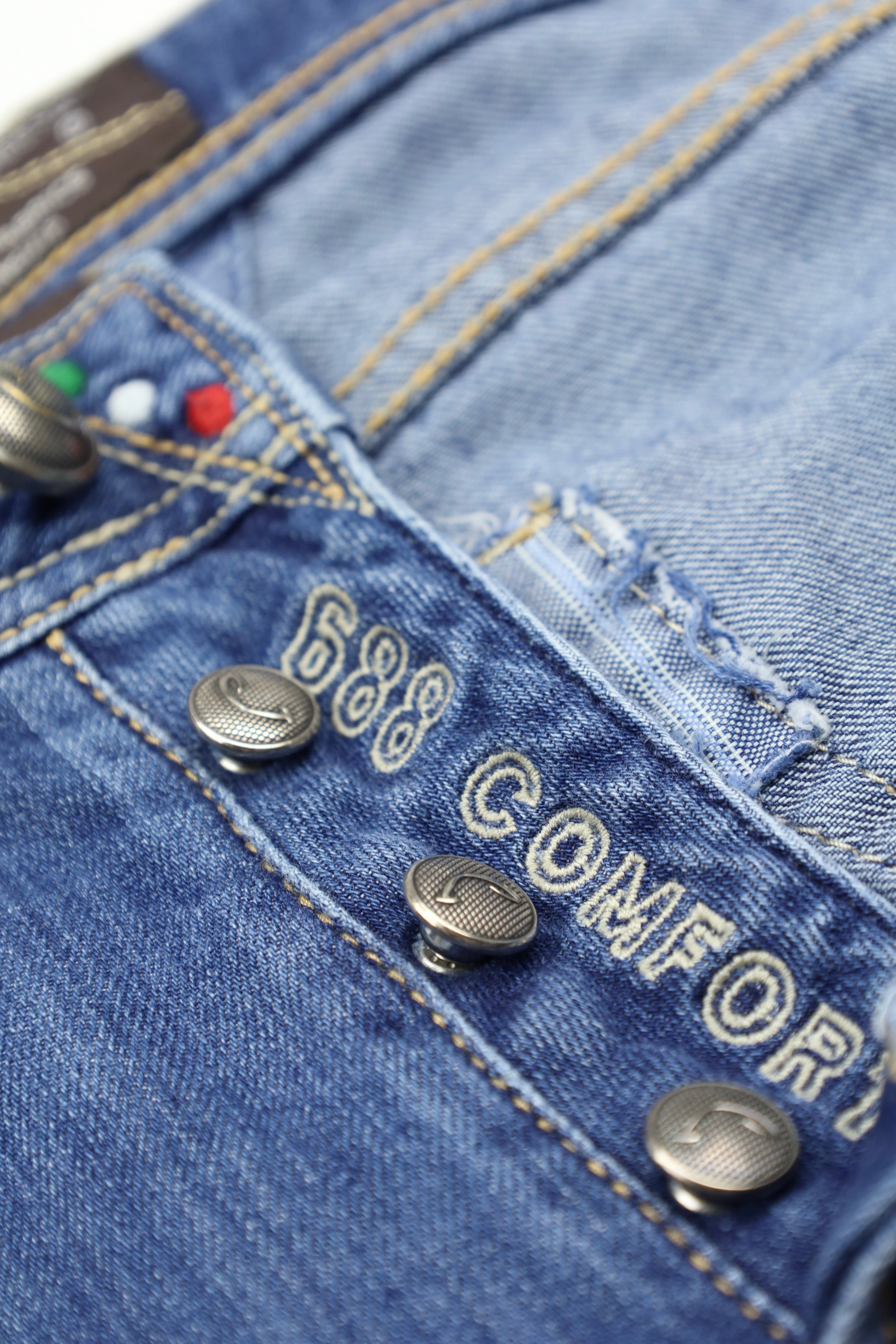 Jacob Cohen Denim Blue Cotton & Elastane 688 Jeans