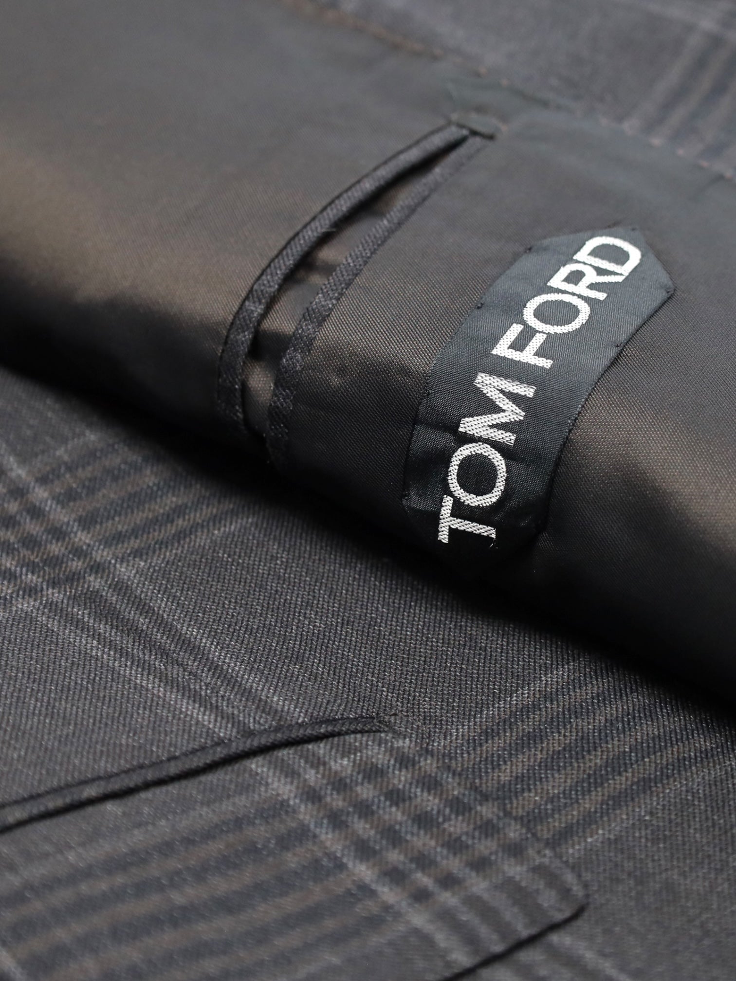 Tom Ford Dark Brown Glenplaid Suit