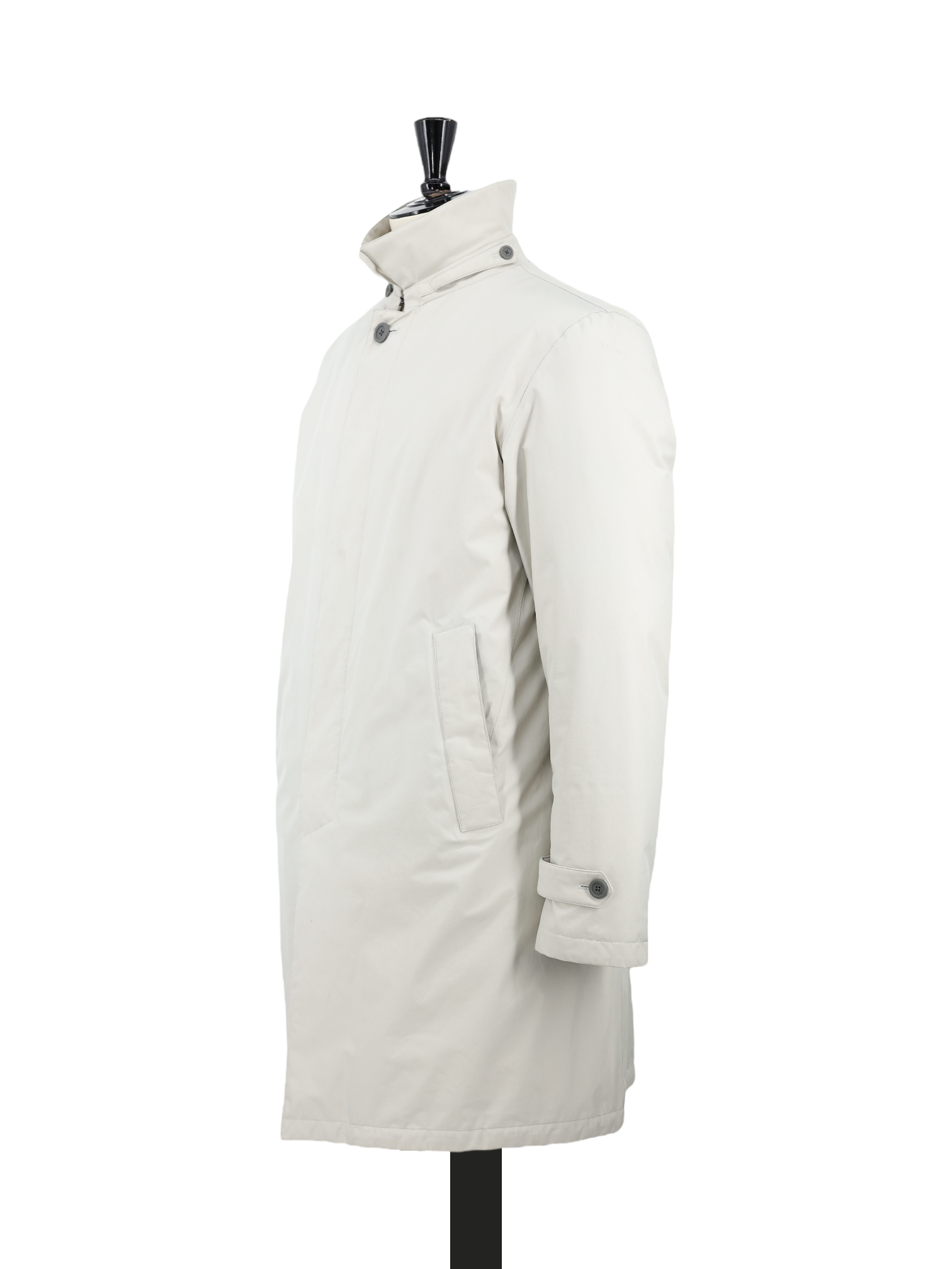 Herno Beige Laminar Gore-Tex Lightly-Padded Dover Carcoat