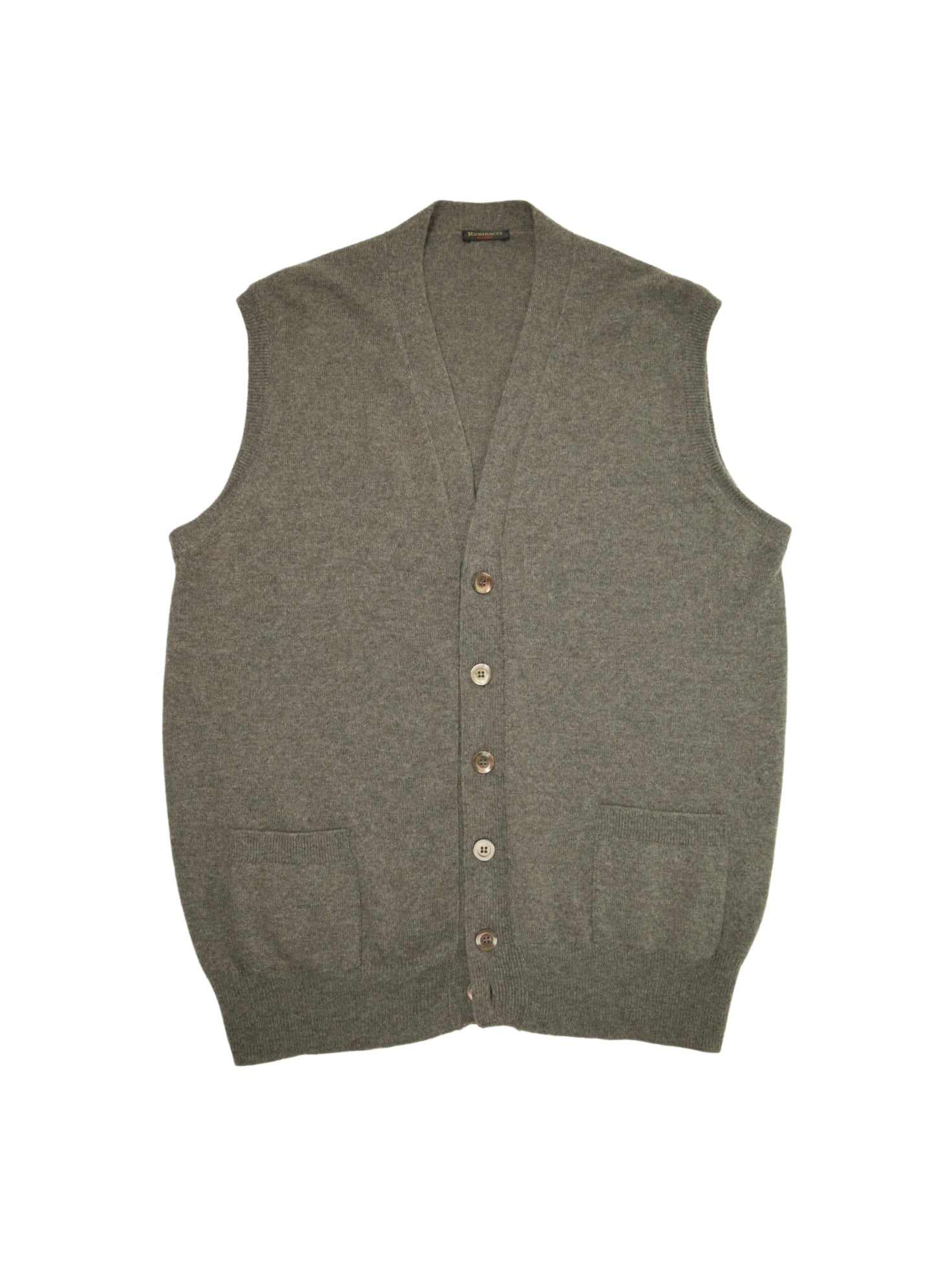 Rubinacci Taupe Cashmere Vest