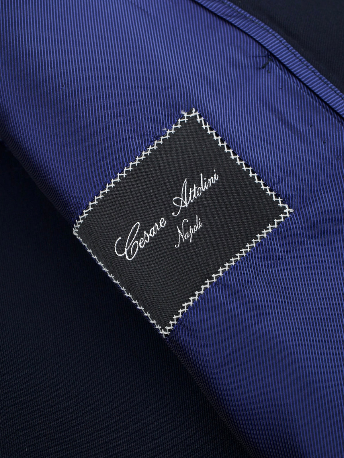 Cesare Attolini Navy Wool-Stretch Twill Sartorial Peacoat