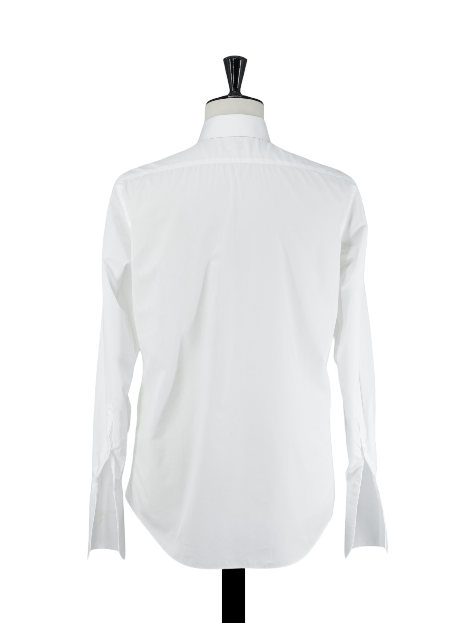 Fray White Poplin-Cotton French-Cuff Tuxedo Shirt