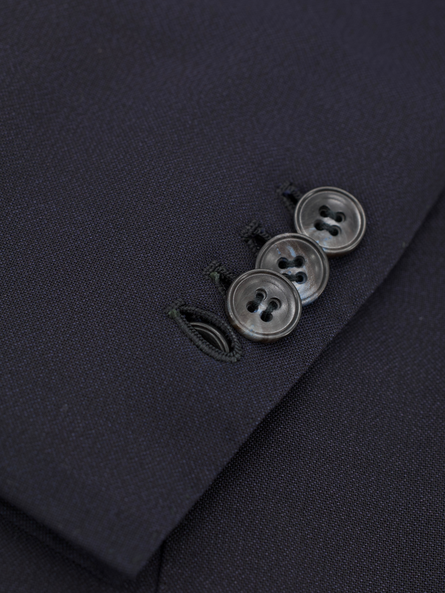 Kiton Deep Navy Cool-Wool Plain Weave Suit