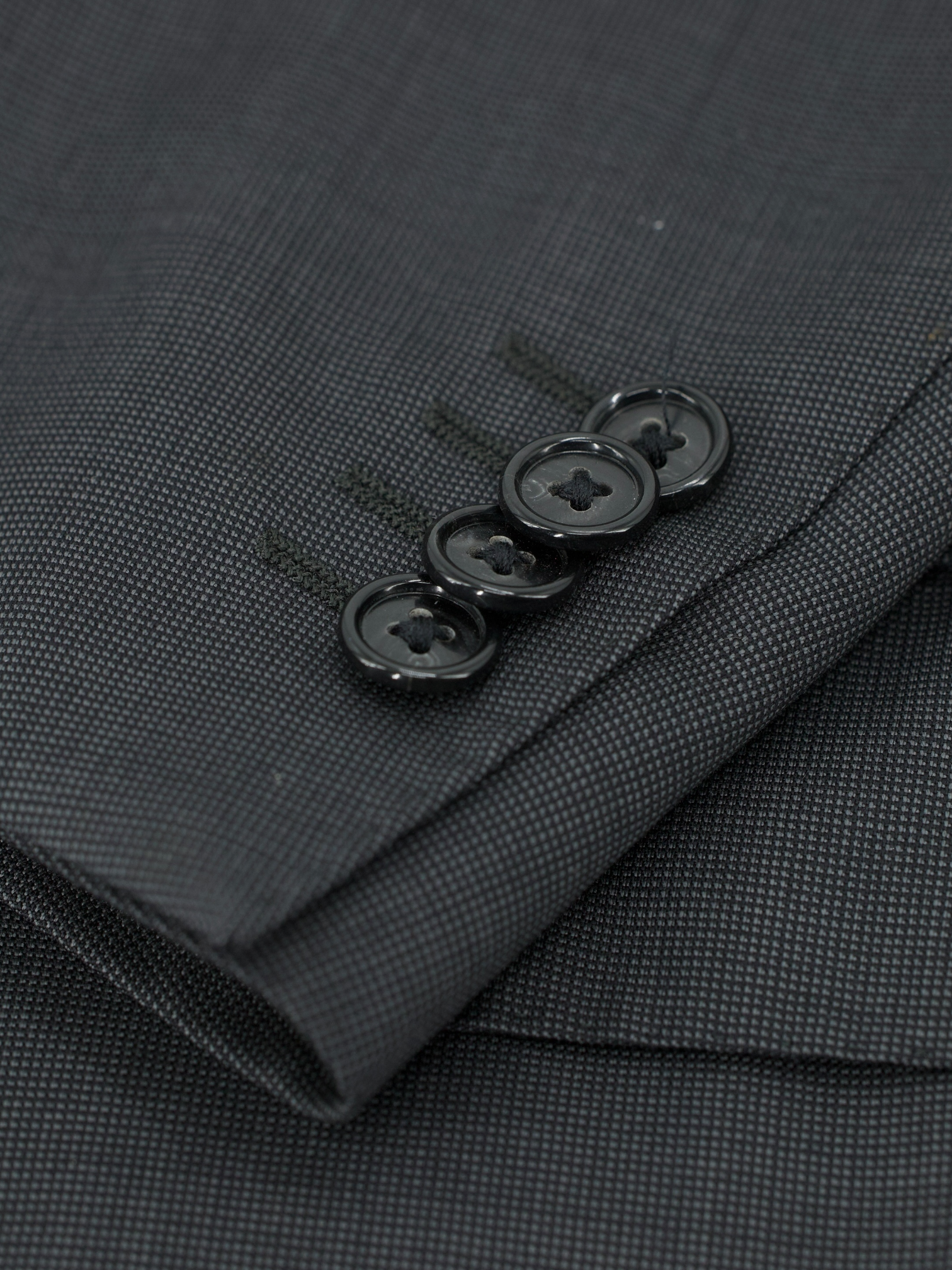 Corneliani Anthracite Super 110's Pinpoint Leader Suit