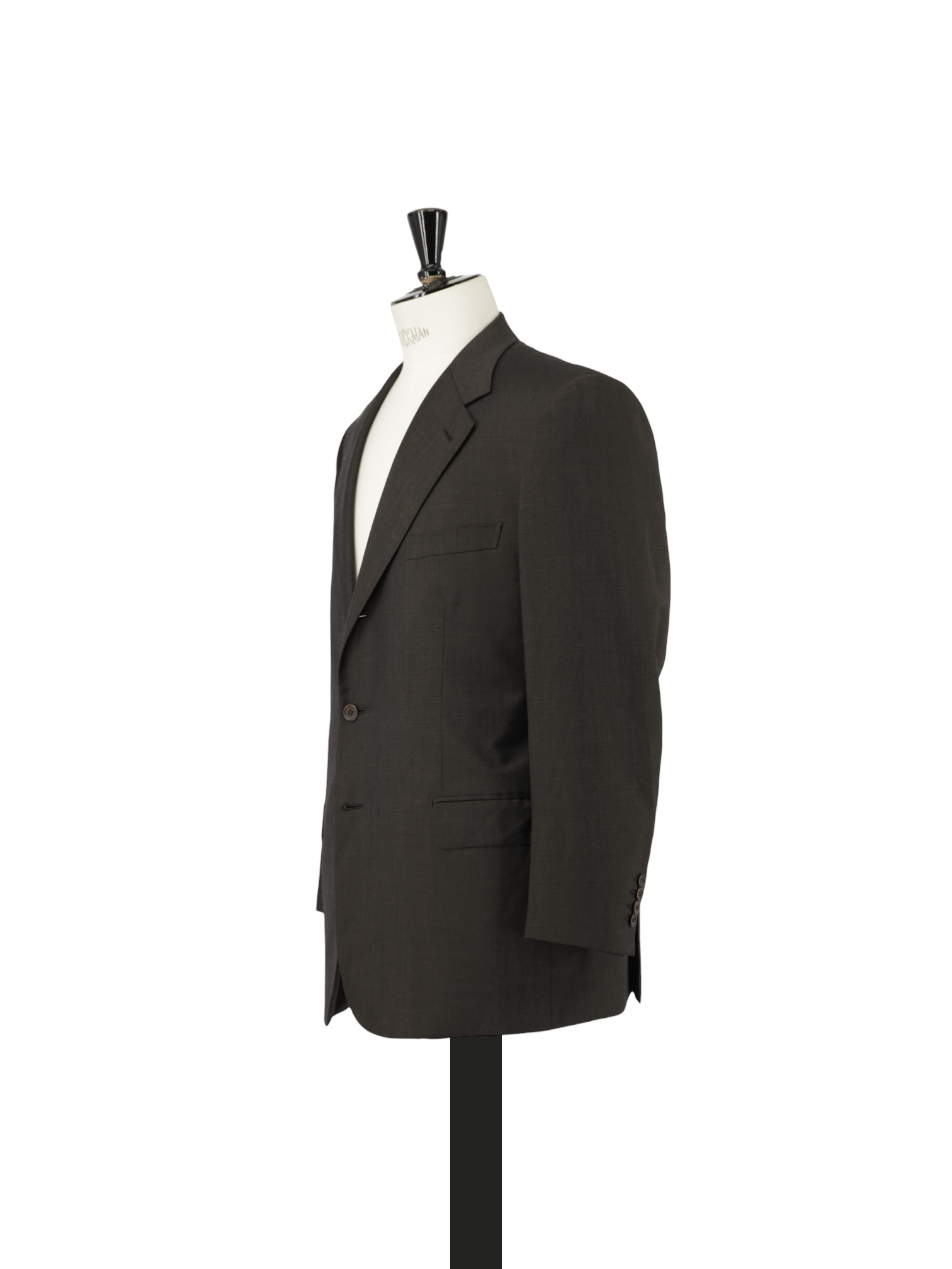 Brioni Dark Brown Fine-Wool Pinpoint Senato Suit
