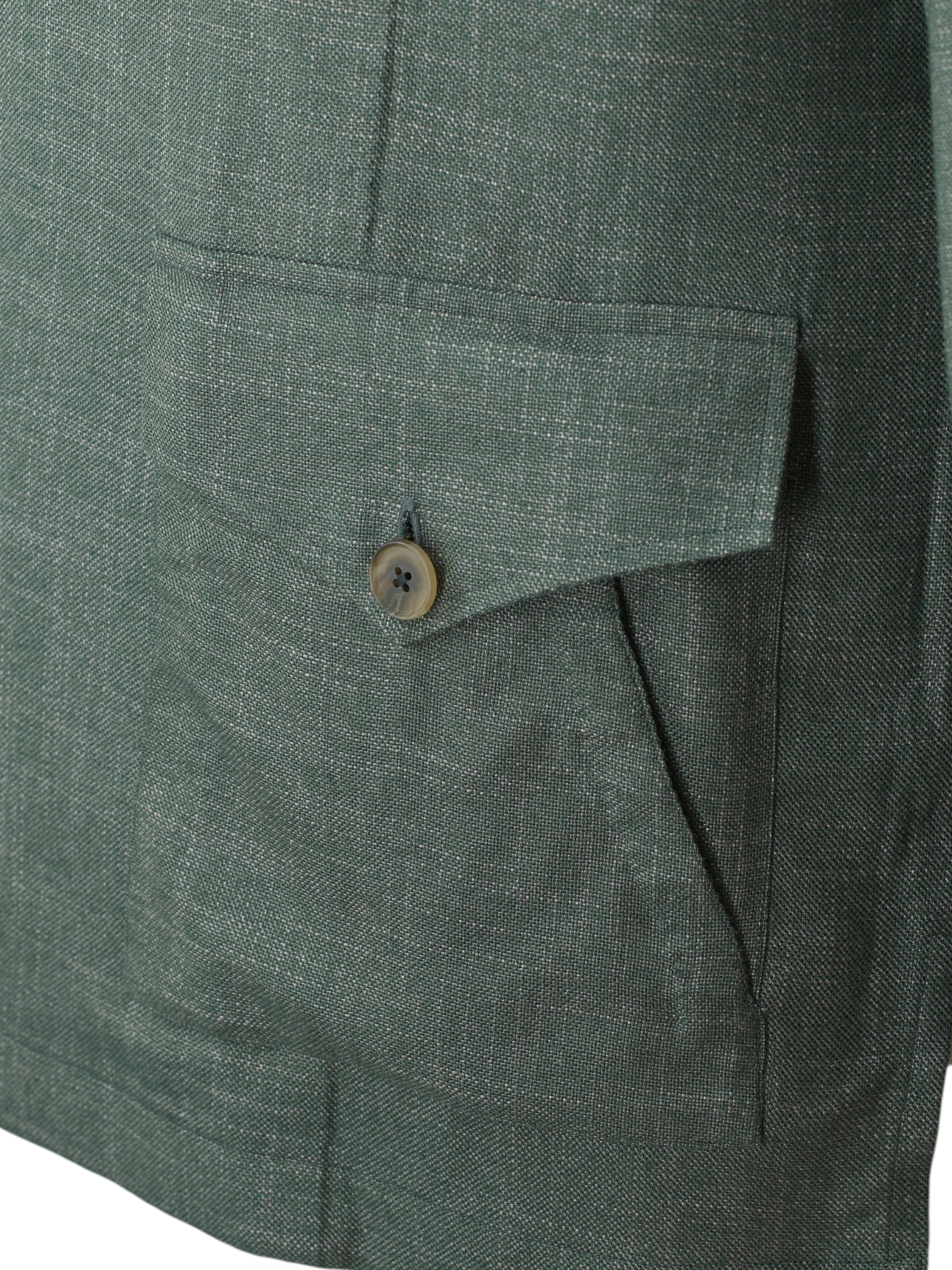 100 Hands Sage Green Huddersfield Bamboo Pinpoint Overshirt