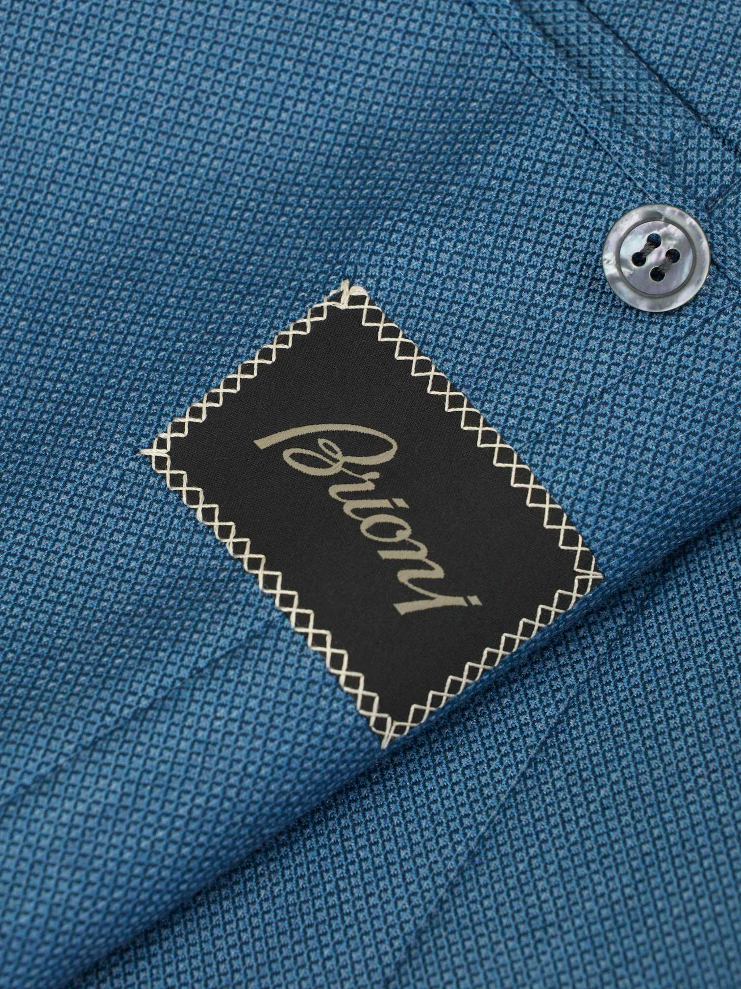 Brioni Petrol Cashmere & Silk Hopsack Plume Jacket