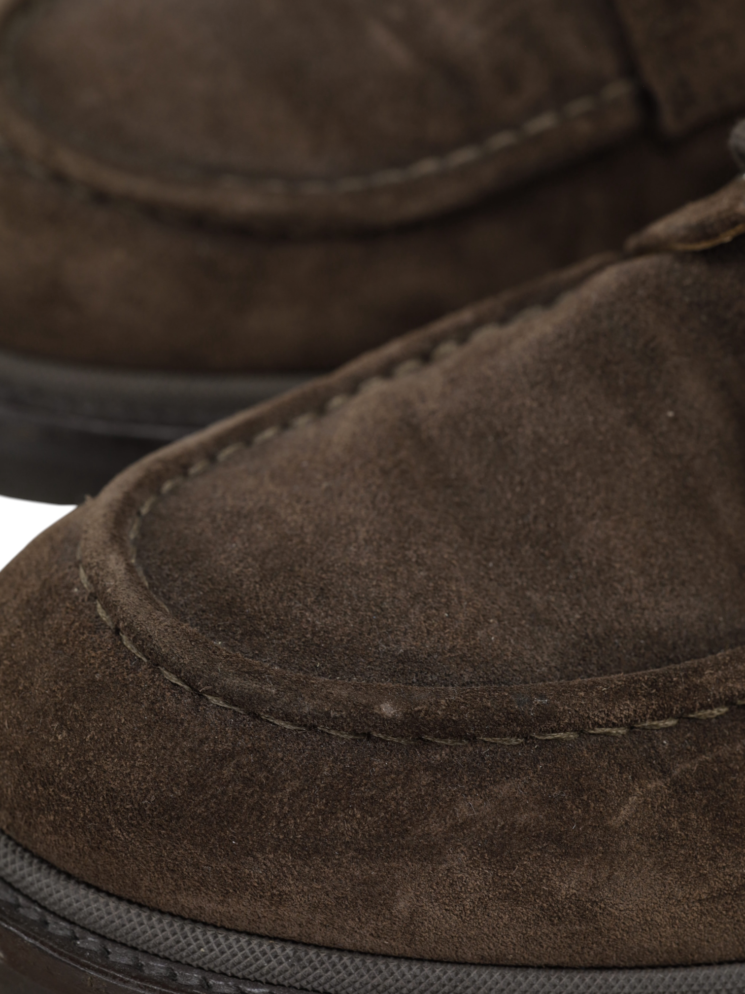 Brunello Cucinelli Dark Brown Suede Balmoral-Style Boots