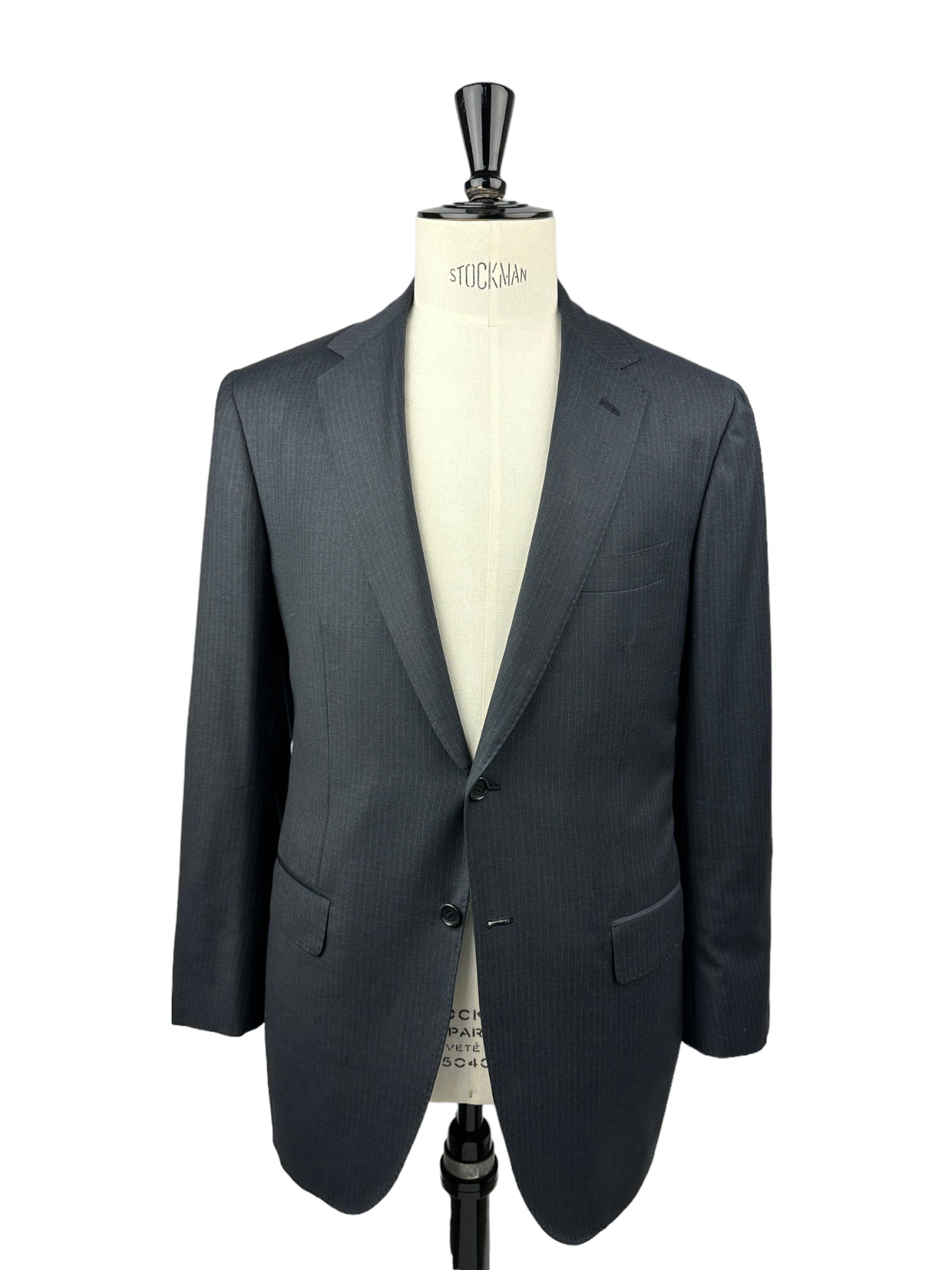 Sartorio Napoli Anthracite Pinstripe Suit