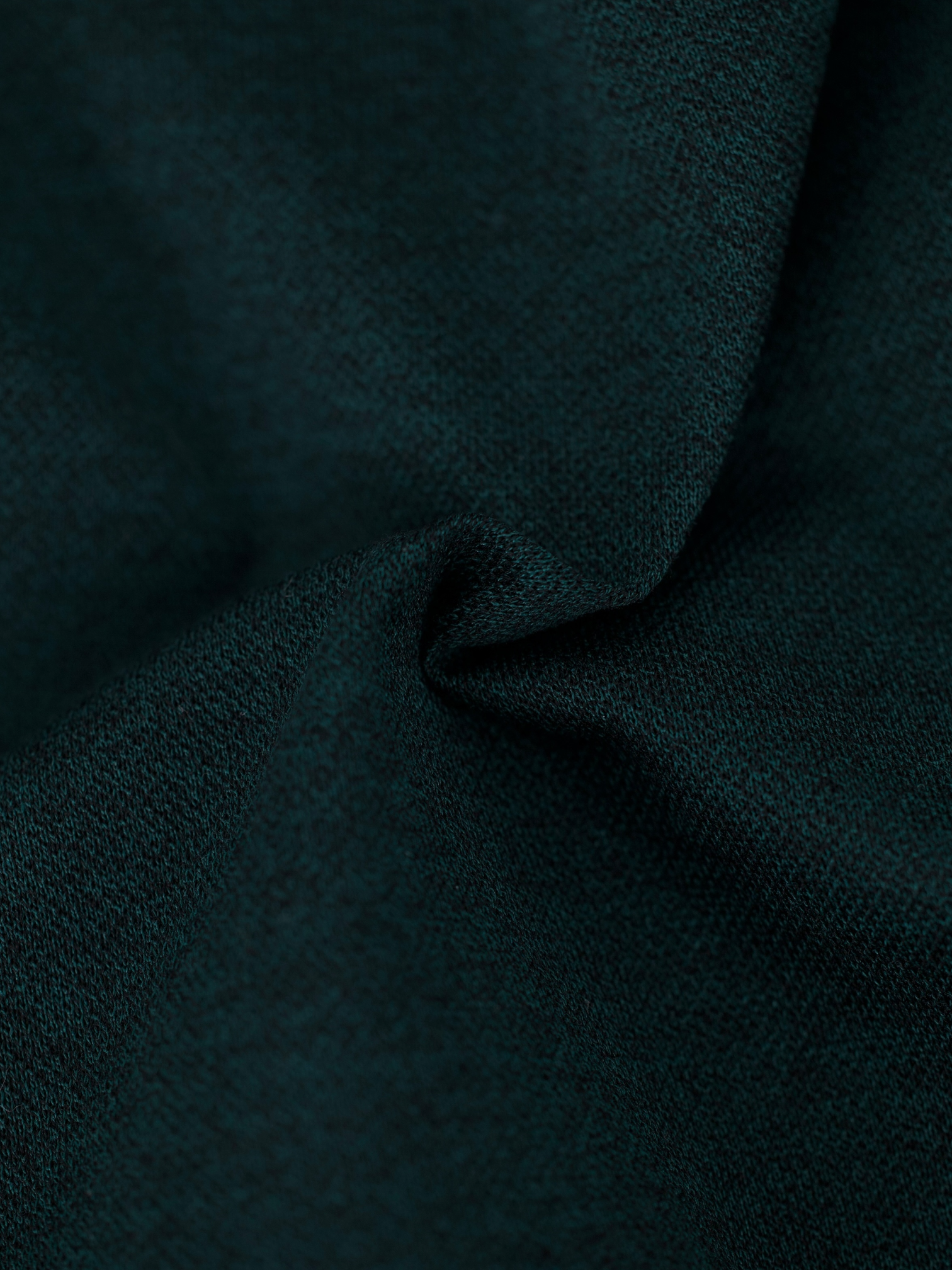 Fray Forest Green Piqué-Cotton Button Down Collar Shirt