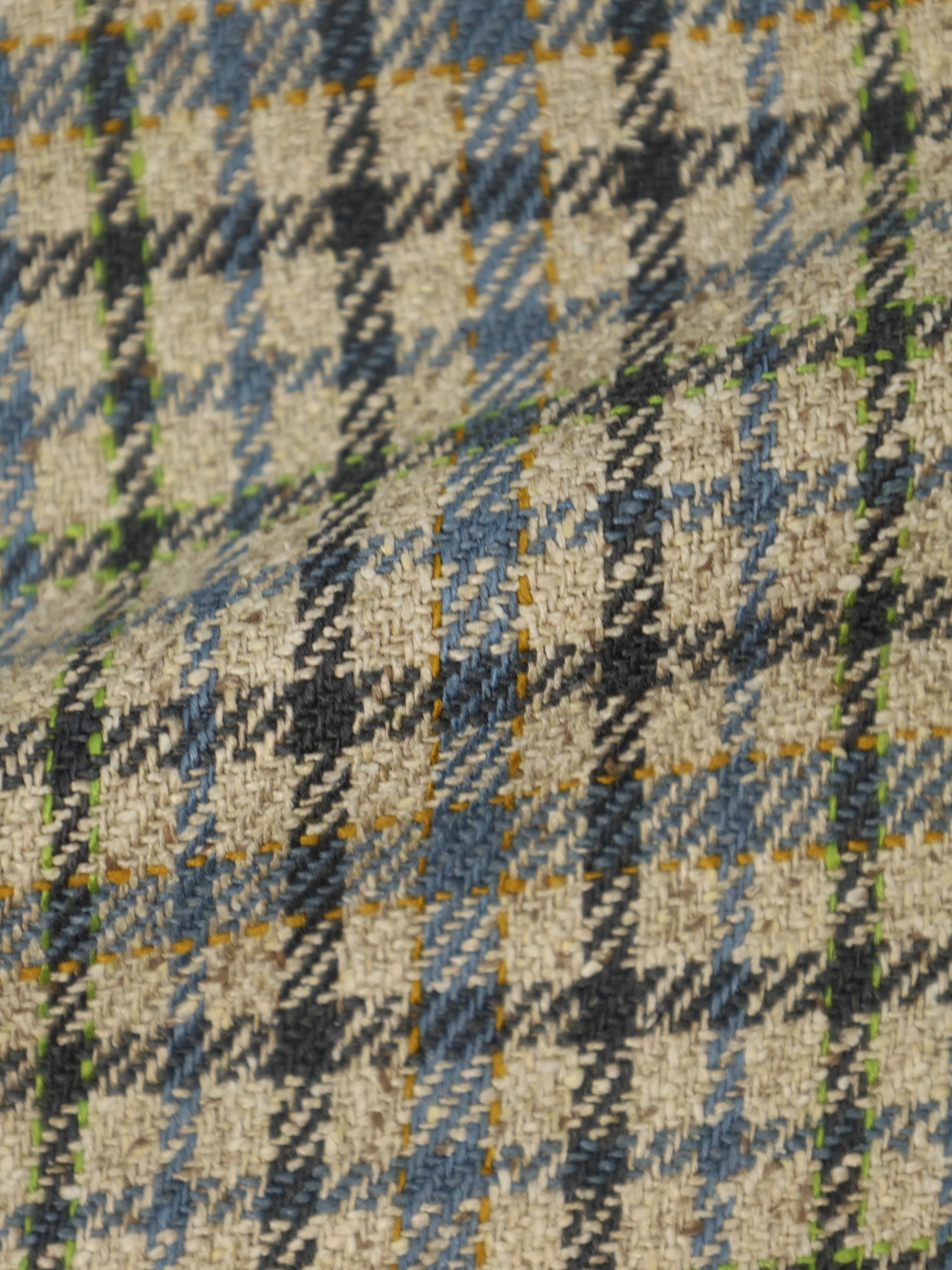 Loro Piana Sand & Turquoise Silk Gingham Check Jacket