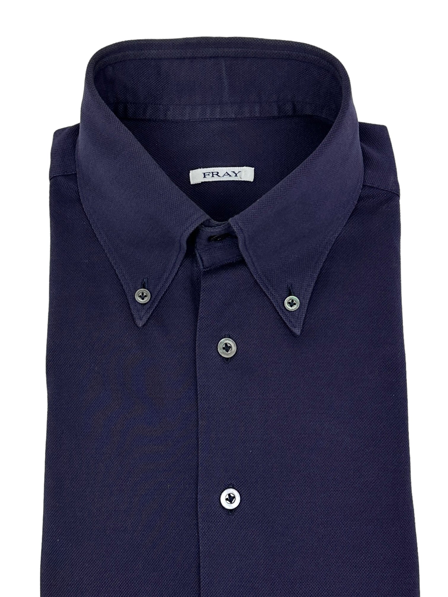Fray Purple Piqué Button Down Collar Shirt