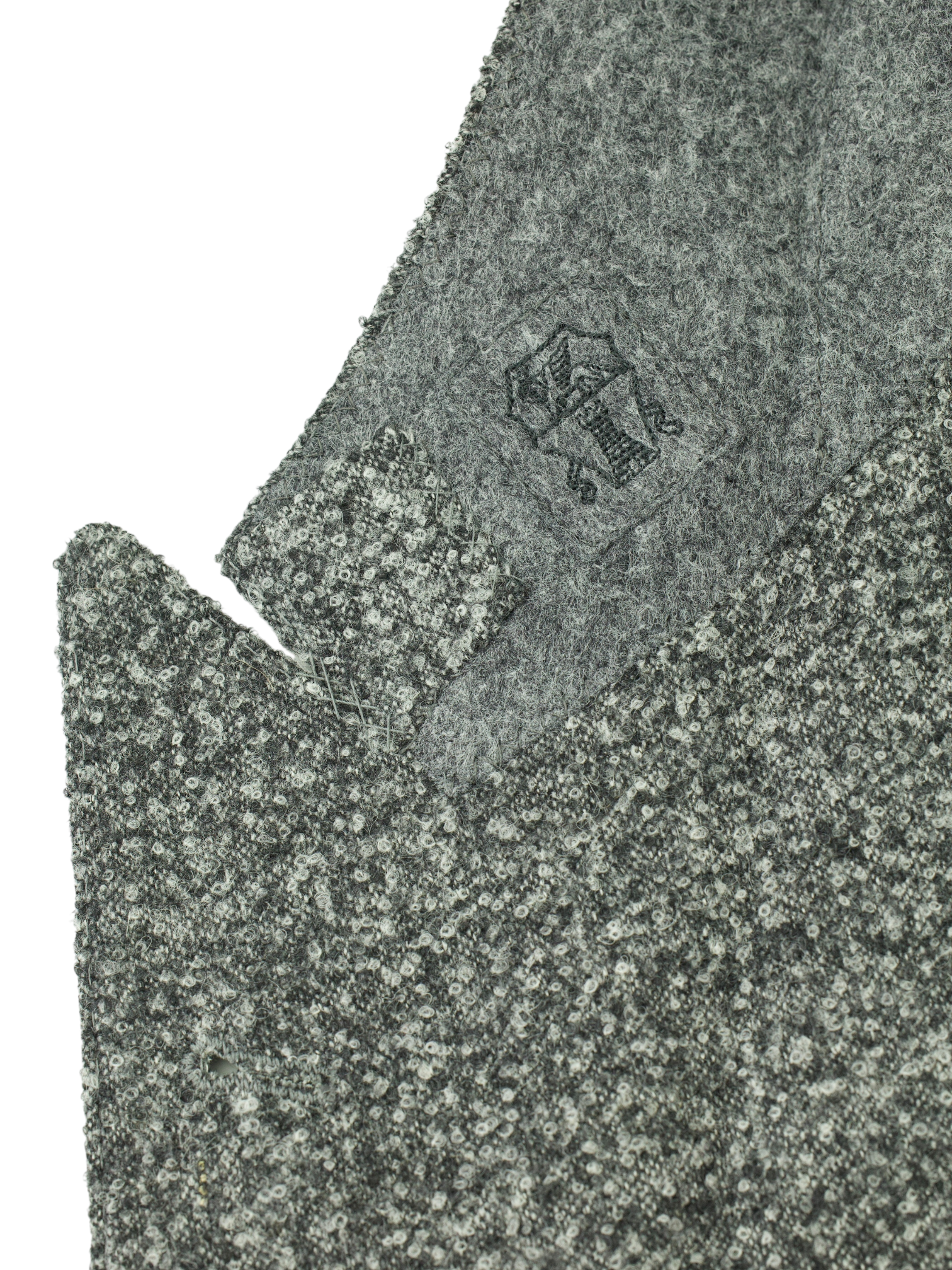 Brunello Cucinelli Grey Alpaca, Wool & Cashmere Speckled Jacket