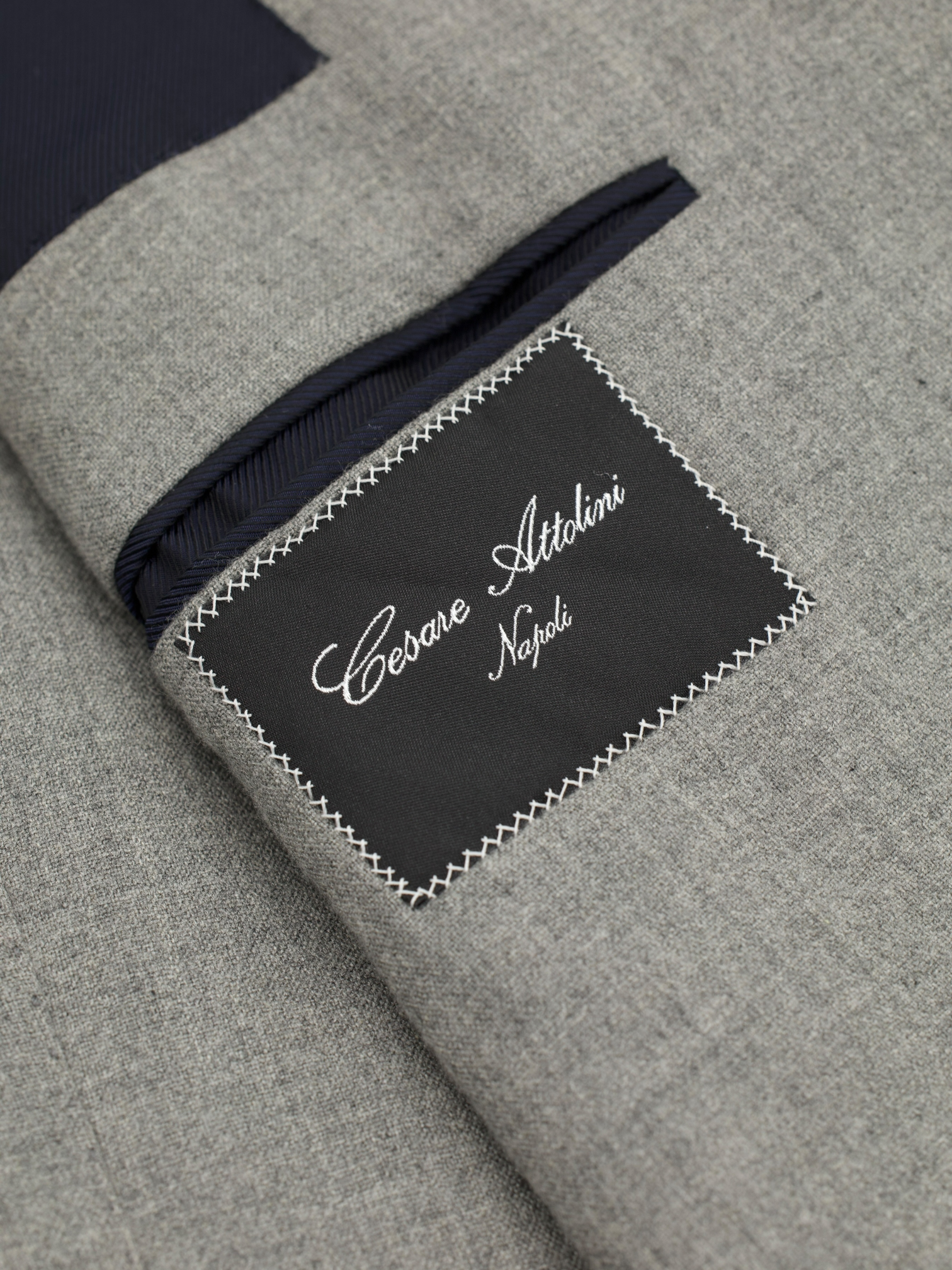 Cesare Attolini Light Grey Pure Cashmere Plain-Weave Jacket