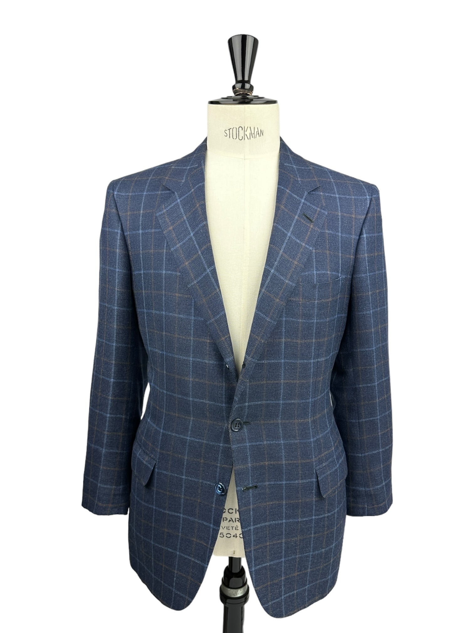 Brioni Blue Super 150's Windowpane Blazer