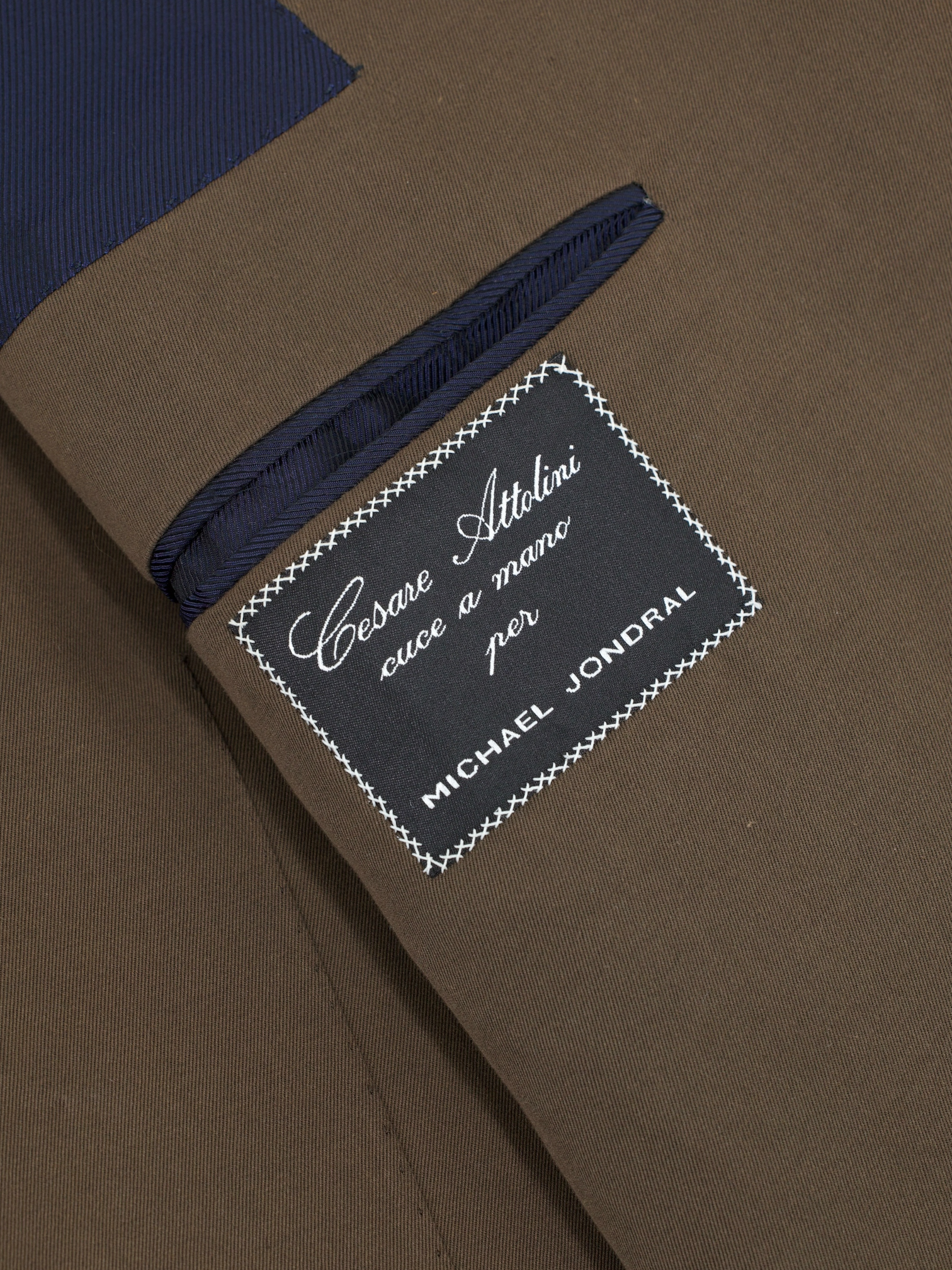 Cesare Attolini Dark Brown Cotton & Cashmere Twill Summer Suit