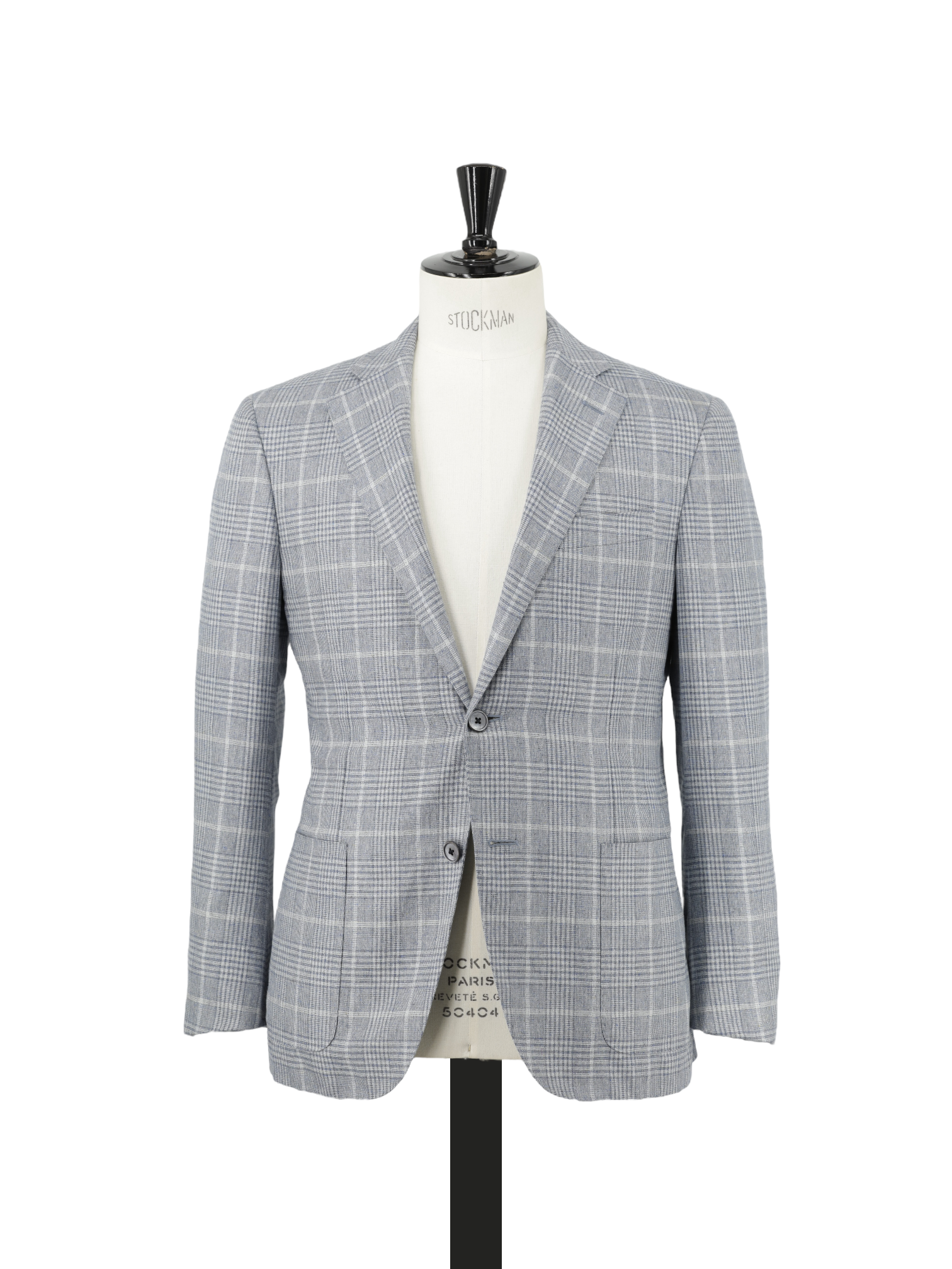 Corneliani Light Grey Pure-Silk Prince of Wales Jacket