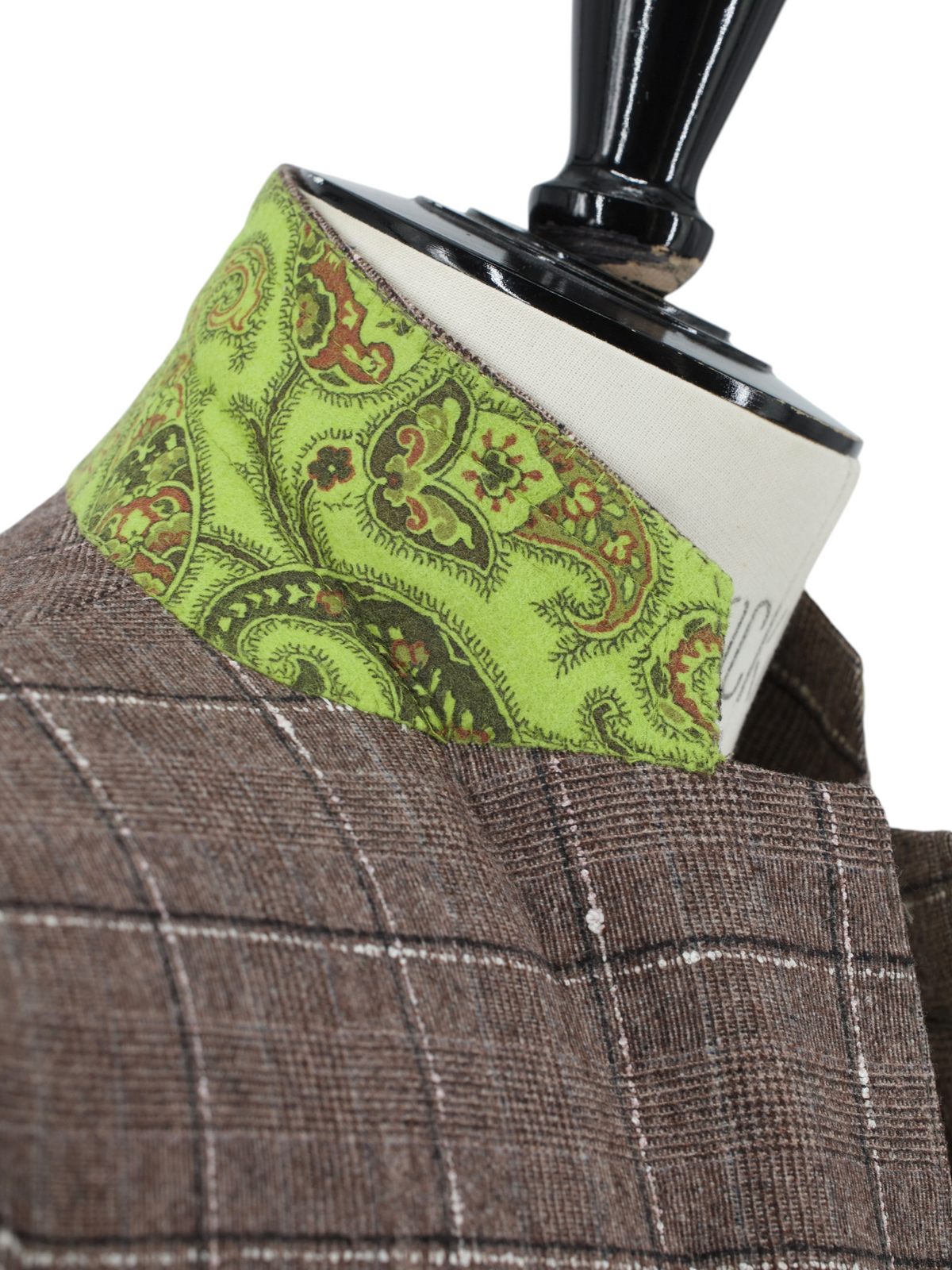 Etro Milano Brown & White Checkered Bouclé Suit