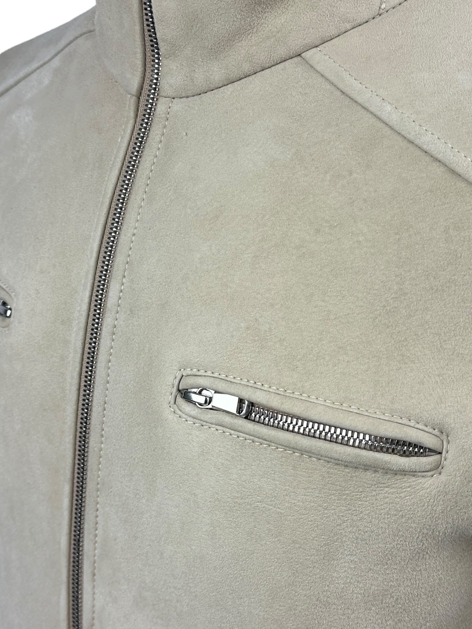 Brunello Cucinelli Beige Shearling Jacket