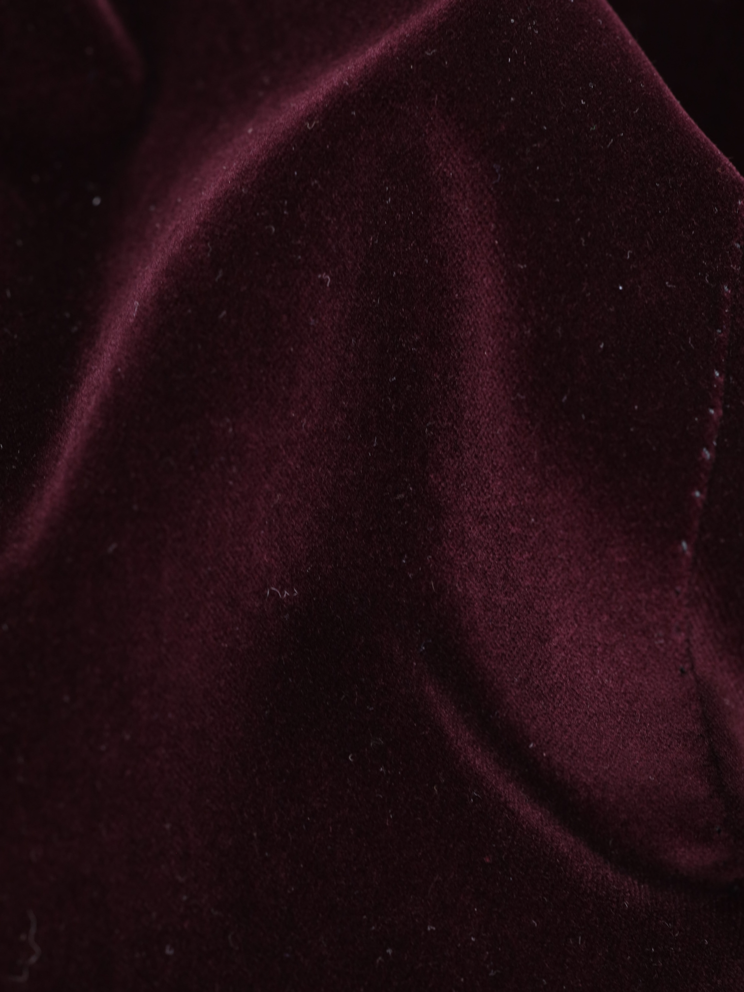 Cesare Attolini Burgundy Cotton Velvet Smoking Jacket